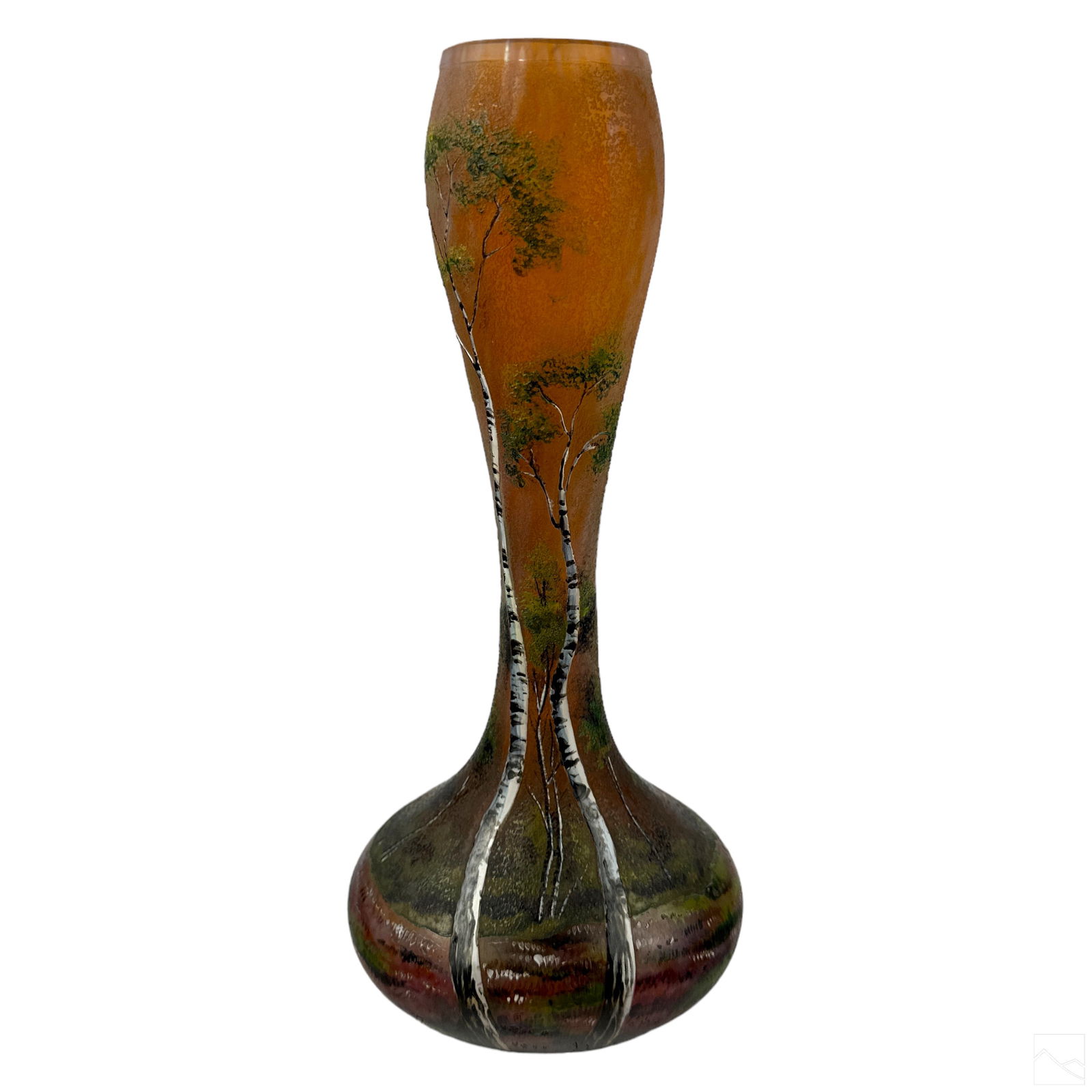 Lamartine Algerian Cameo Art Glass Landscape Vase (1 of 6)