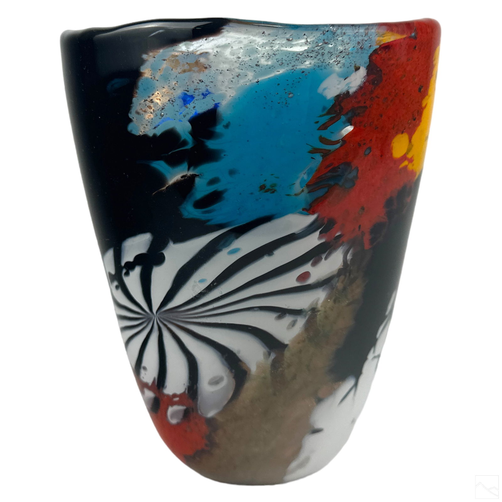 Italian Murano AVEM Modern Studio Art Glass Vase (1 of 7)