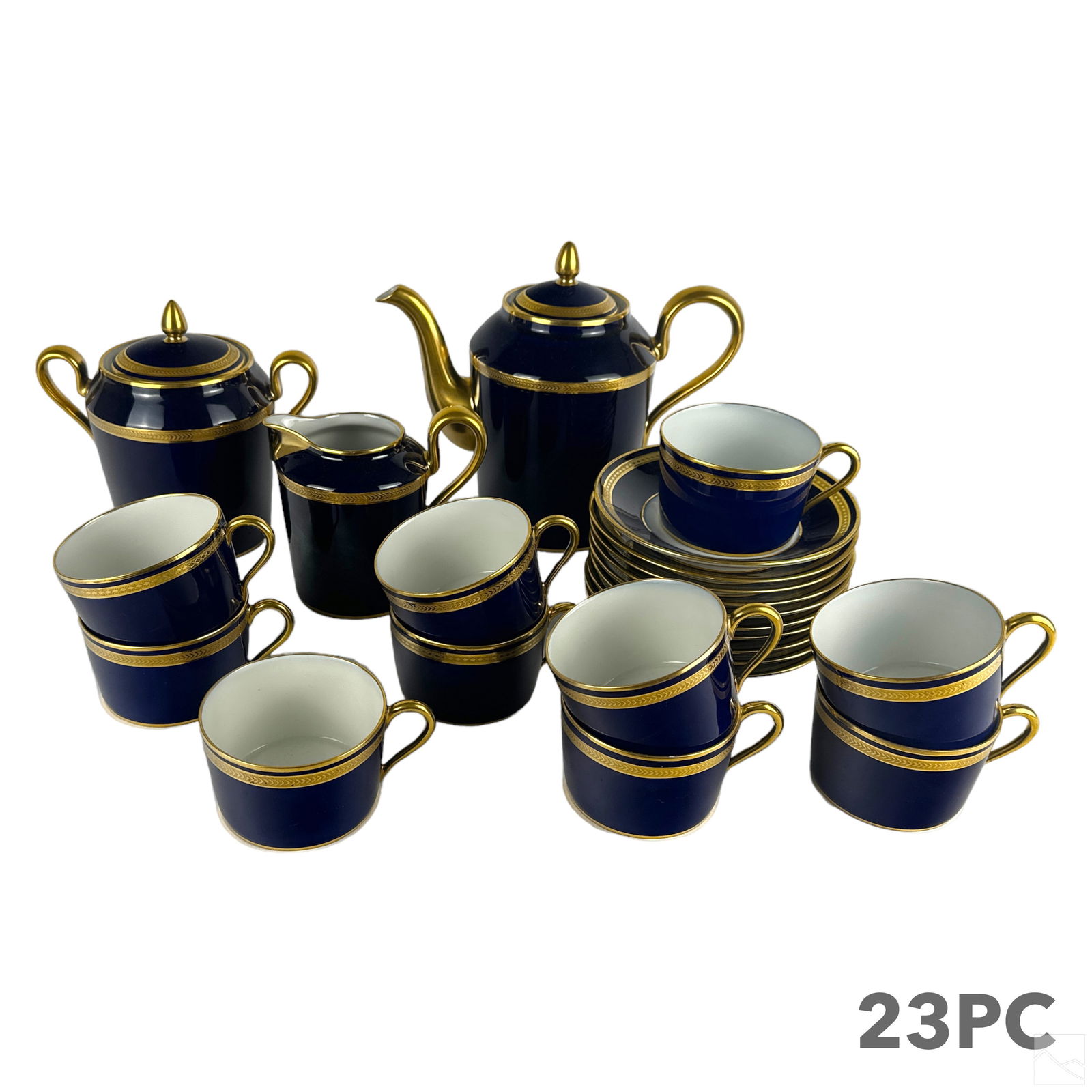 Limoges Bernardaud French Porcelain 23pc. Tea Set (1 of 7)