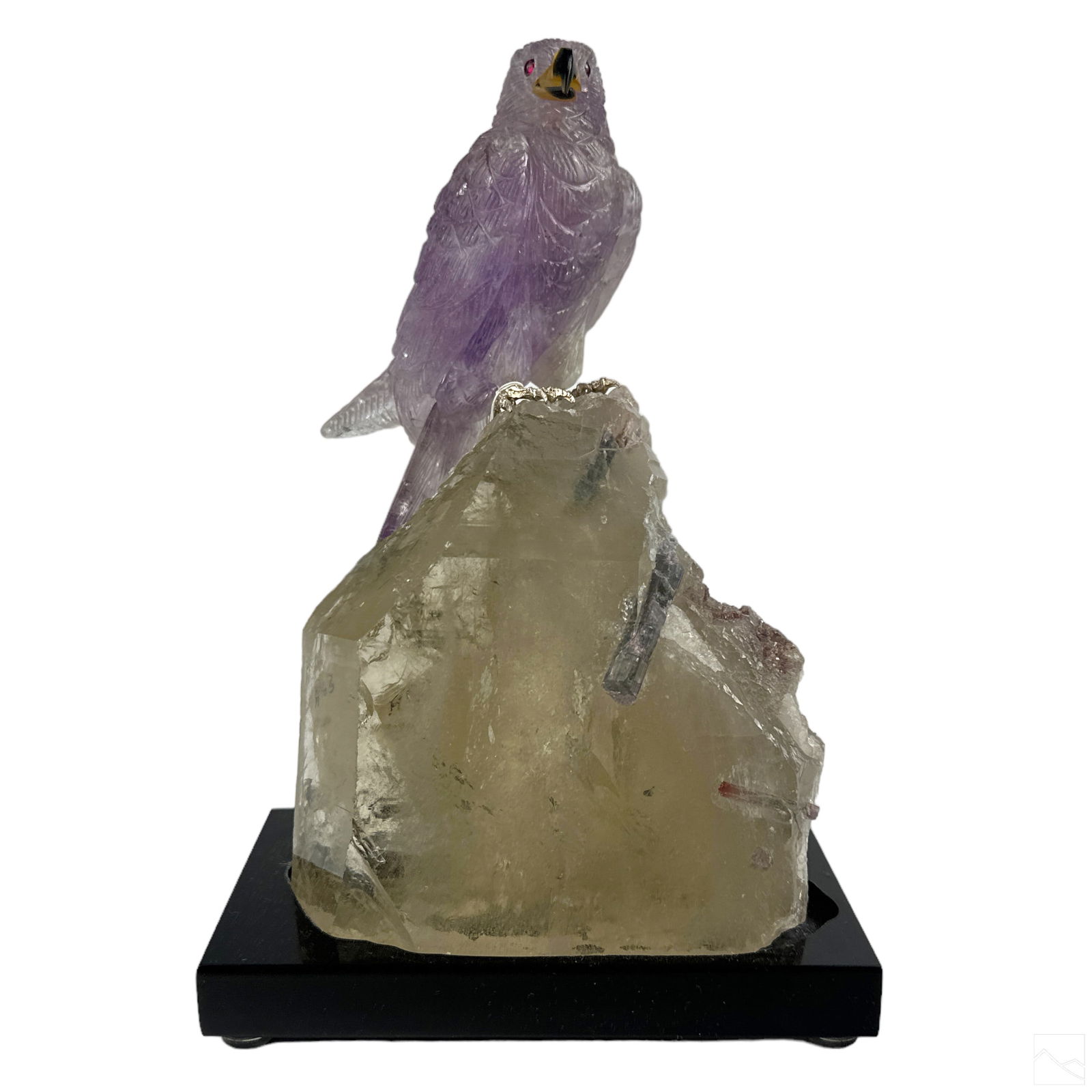 Brazilian Carved Amethyst Falcon by Peter Muller (1 of 6)