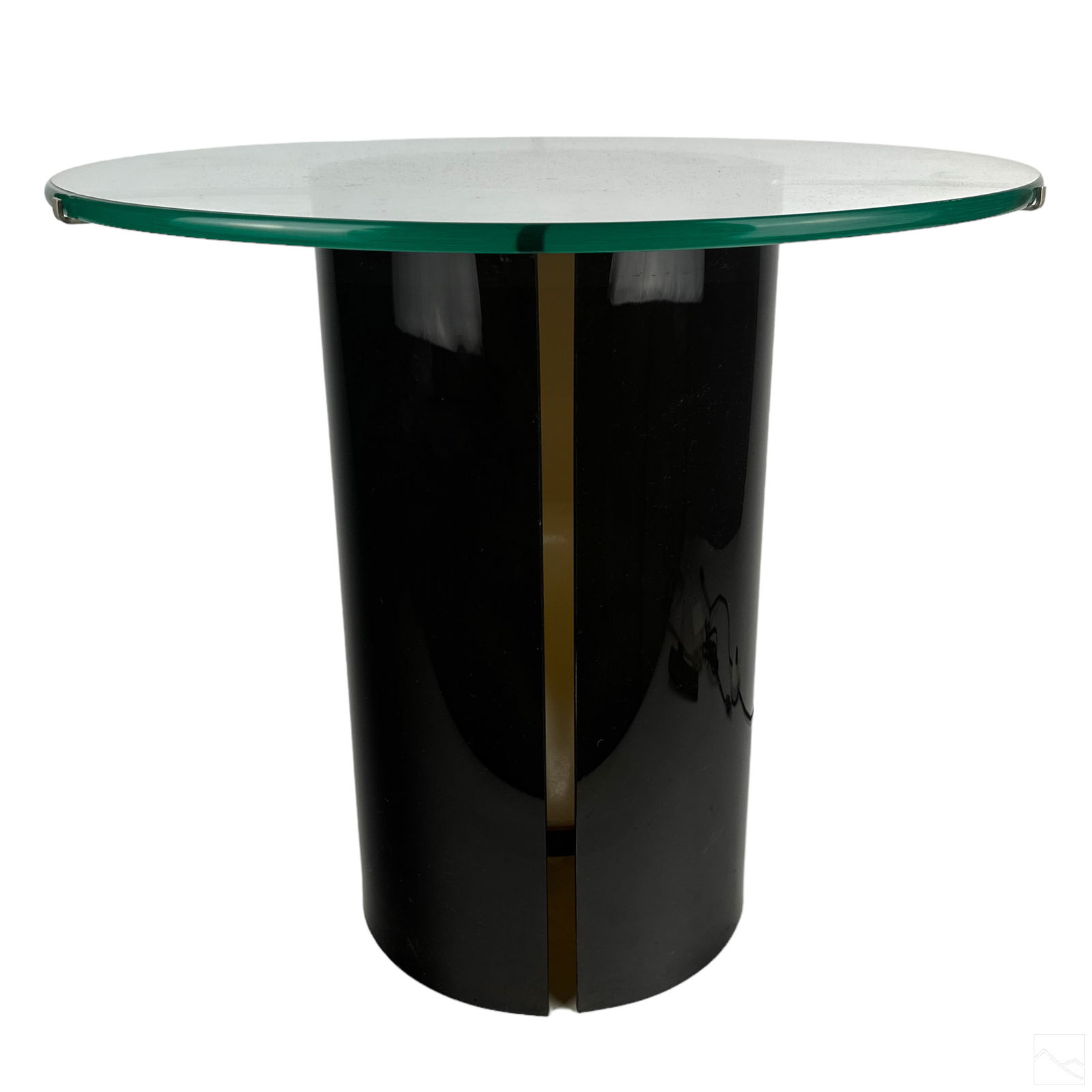Mid Century Modern Glass & Acrylic Lit Side Table (1 of 5)