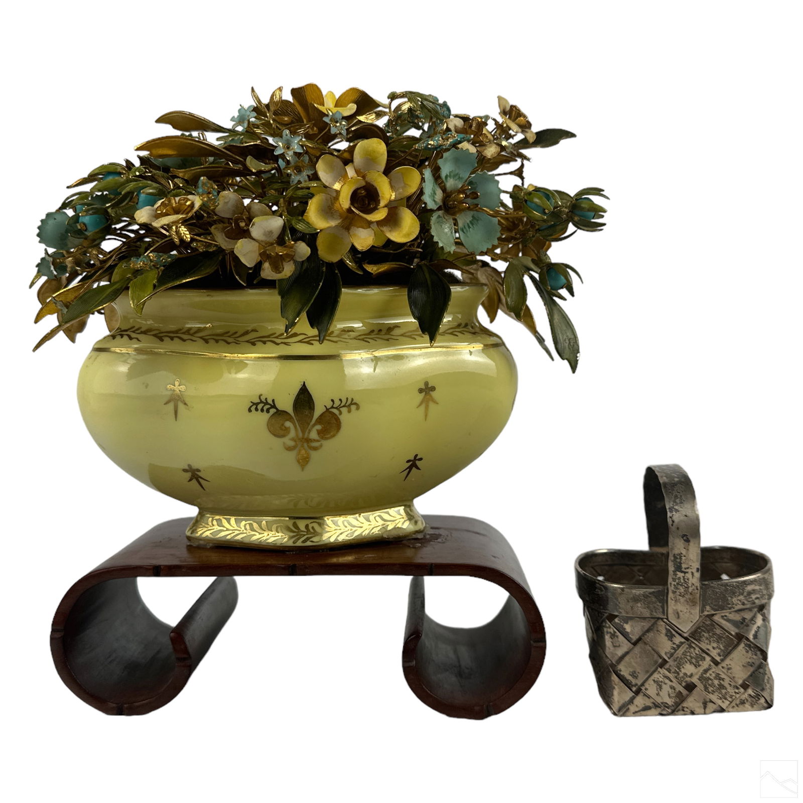 Jane Hutcheson Gorham Flowers & Cartier Basket LOT (1 of 6)