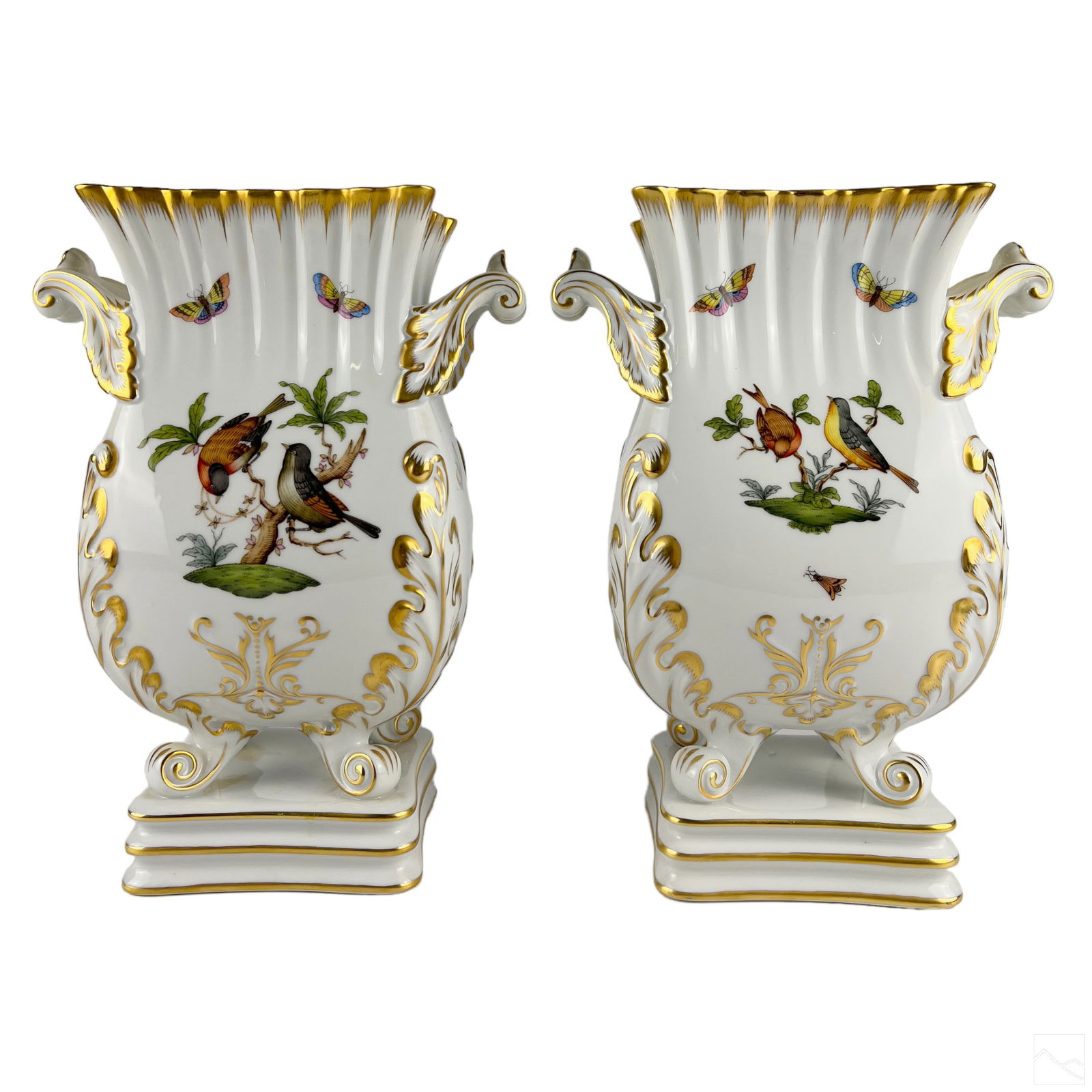 Herend Hungarian Porcelain Rothschild Bird Vases (1 of 6)