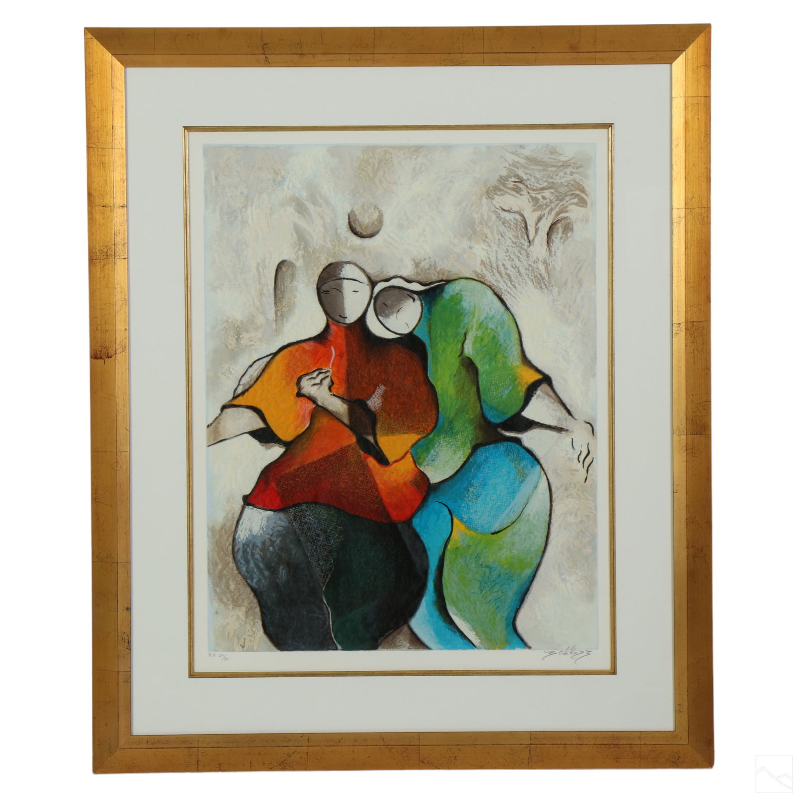 David Schluss b.1943 ROMANCE A.P. Serigraph SIGNED (1 of 6)