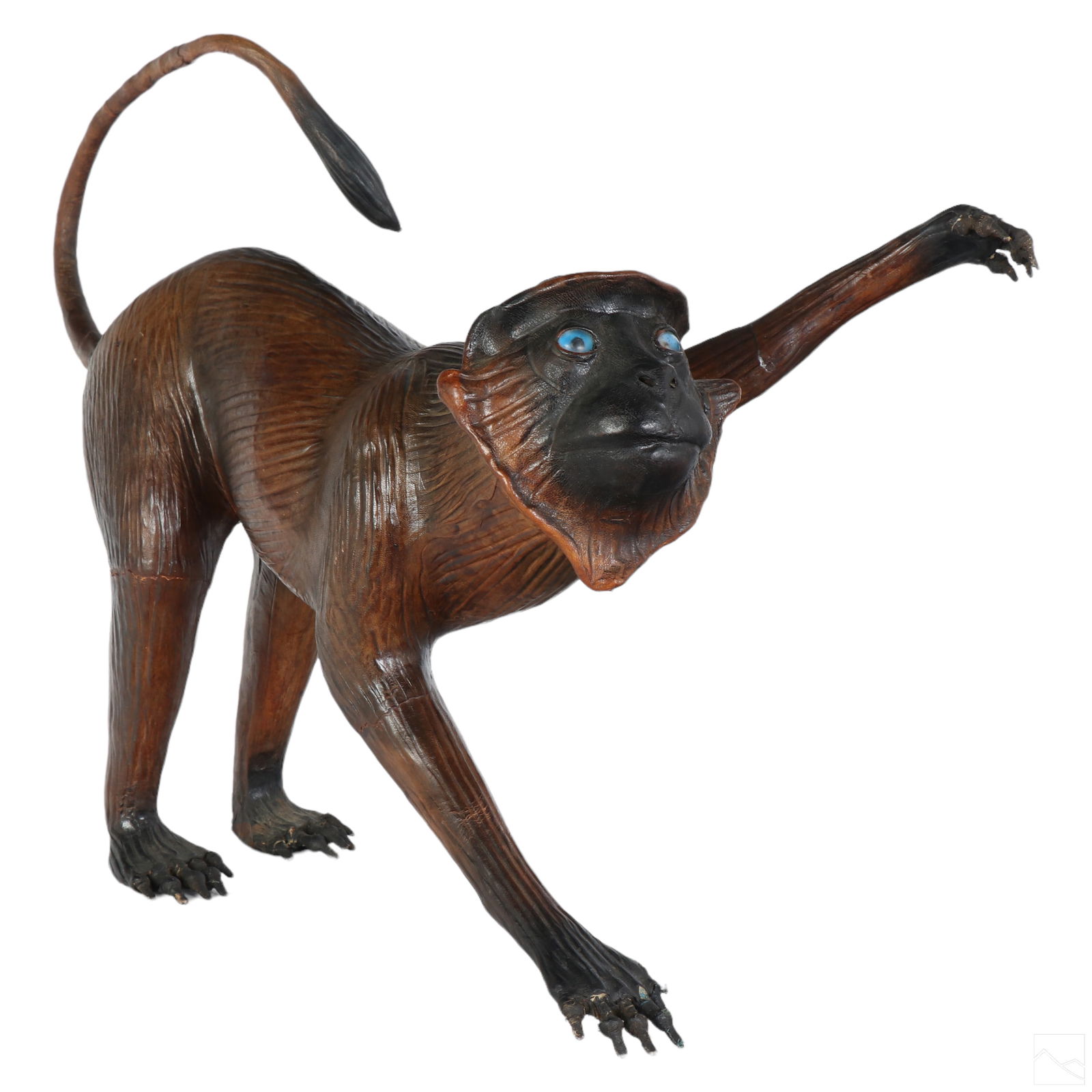 Leather Wrapped Life Sized Monkey Chimp Sculpture (1 of 7)