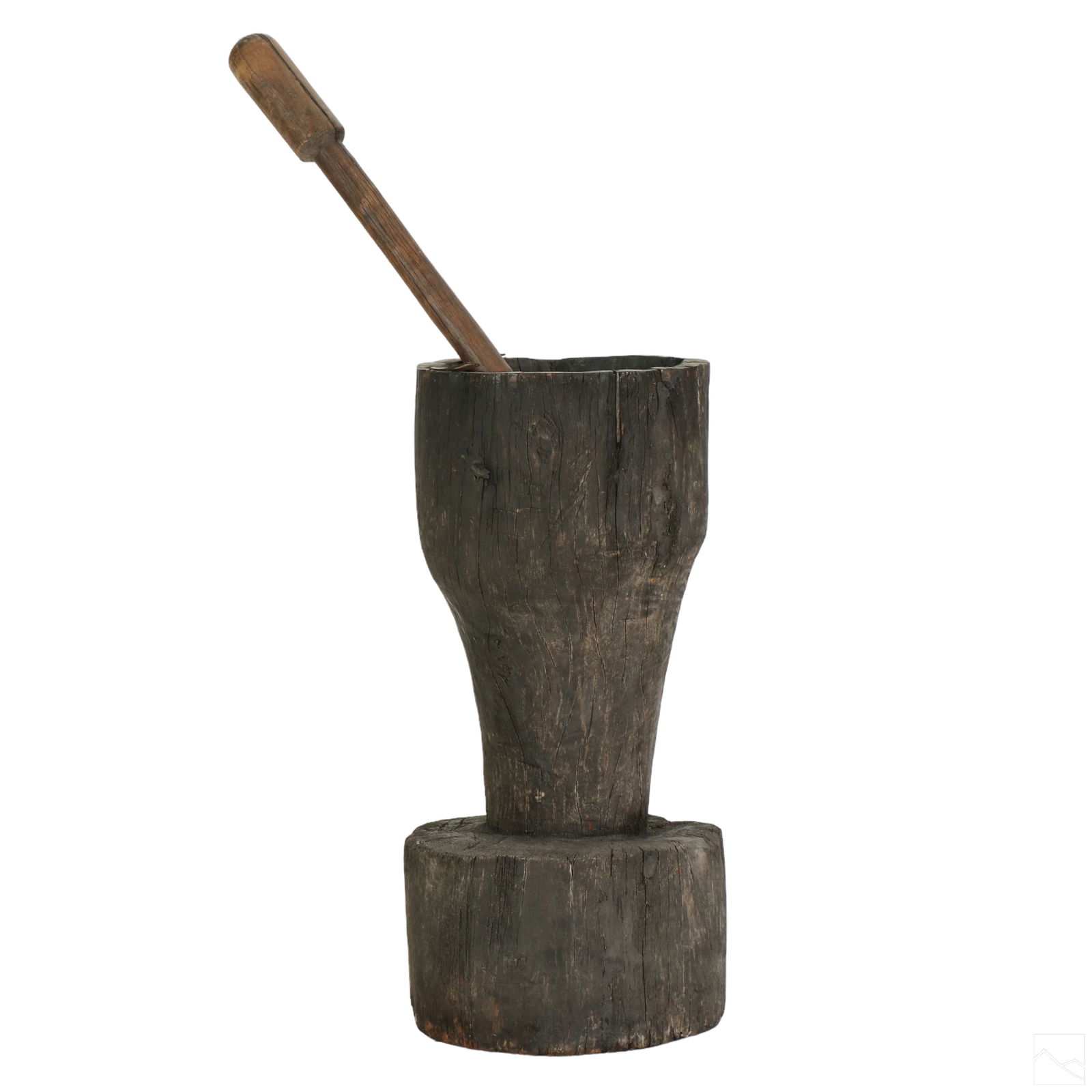 Primitive Tribal Carved Wooden Mortar and Pestle (1 of 7)