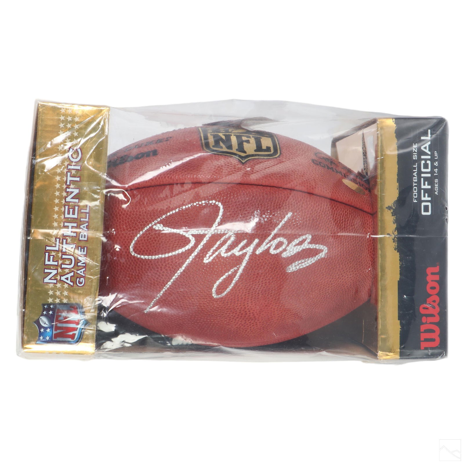 Lawrence Taylor SIGNED NFL Giant Game Football COA (1 of 5)