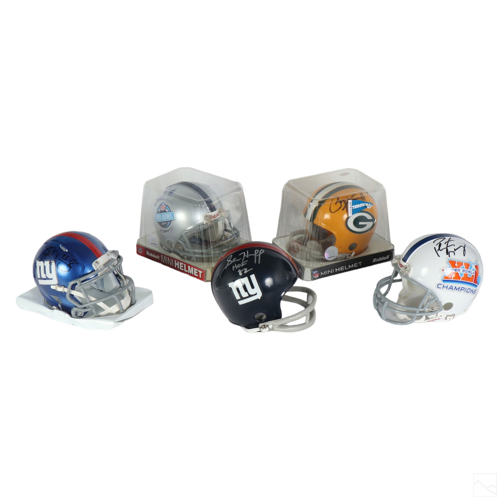 Nfl Signed Riddell Miniature Football Helmets Coas Auction