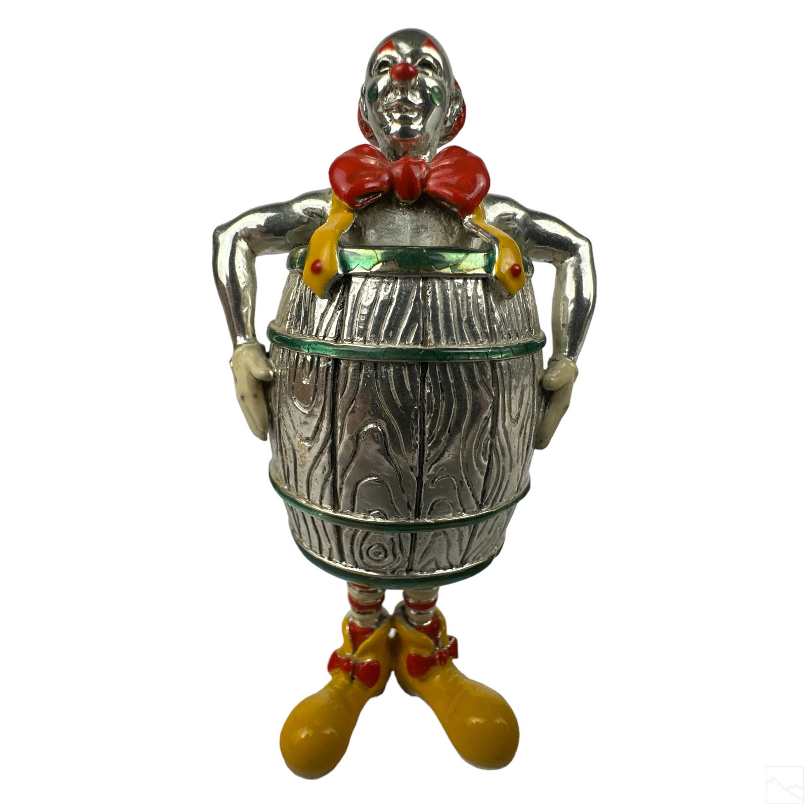 Gene Moore for Tiffany & Co Silver Clown in Barrel (1 of 5)