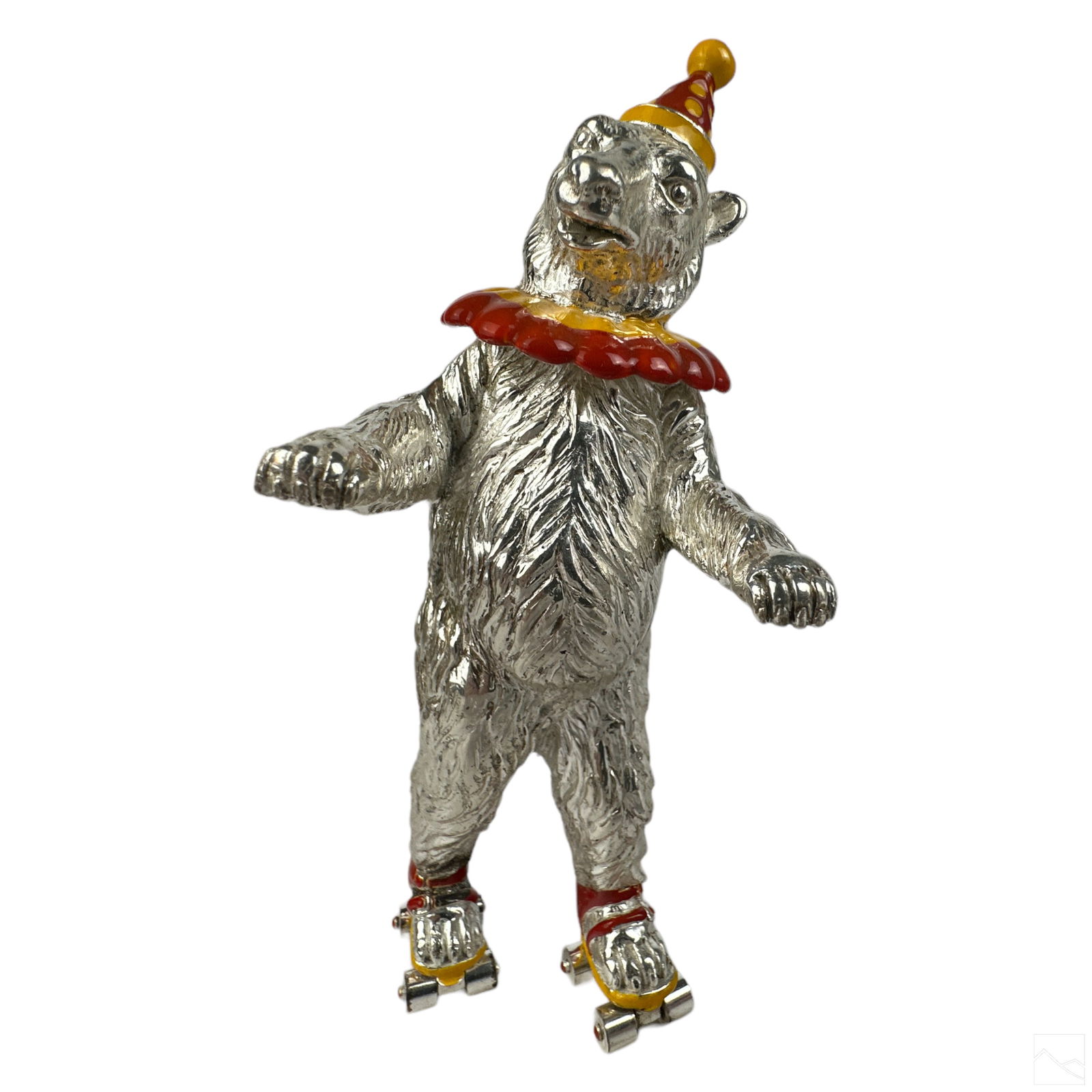 Gene Moore for Tiffany Silver Roller Skating Bear (1 of 6)