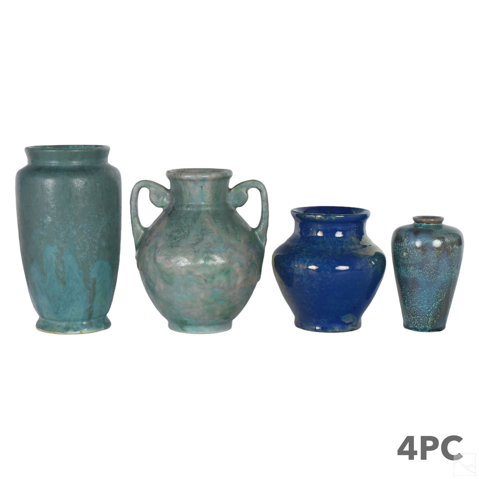 American & English Studio Art Pottery Vase 4pc LOT (1 of 4)
