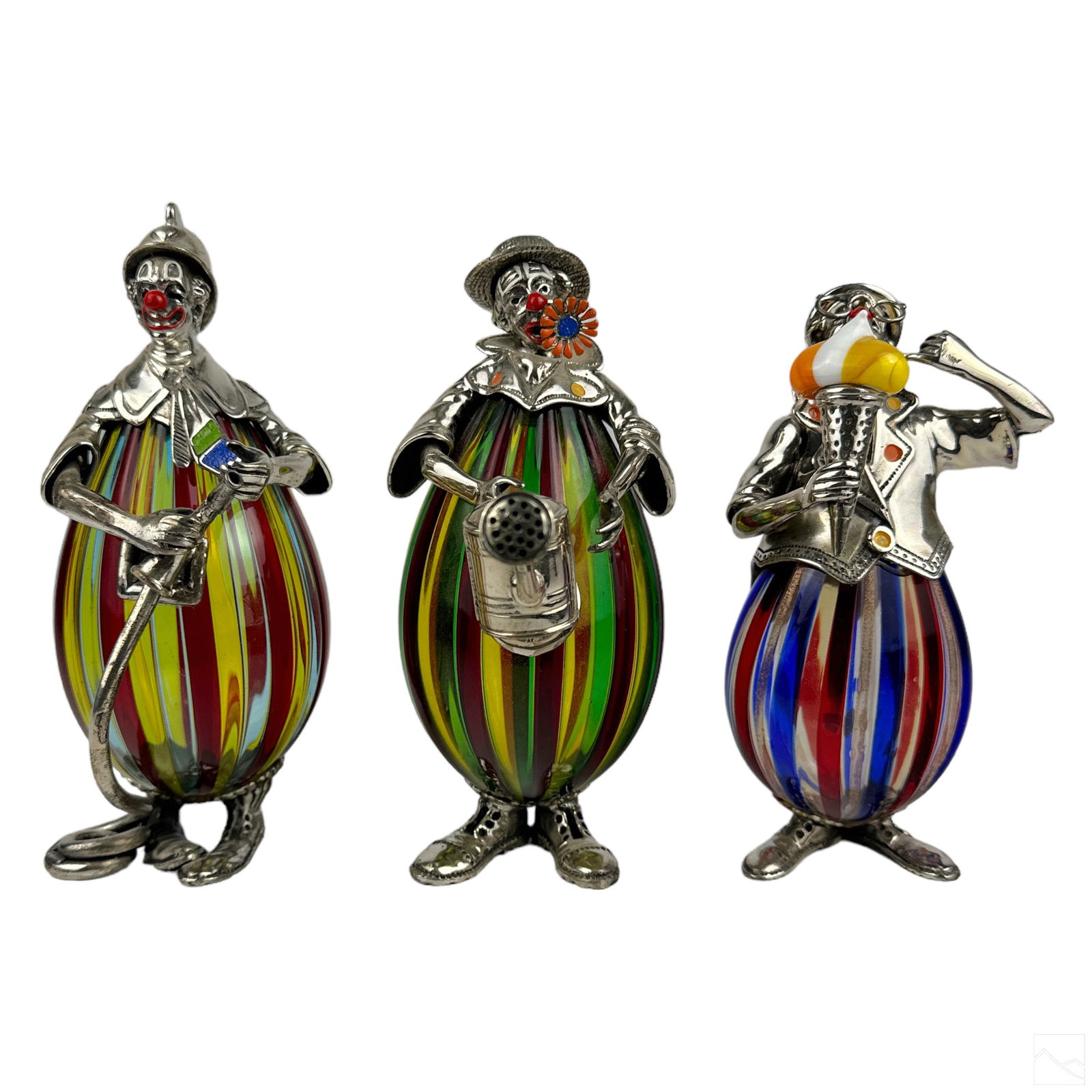 Vittorio Angini Silver Murano Art Glass Figurines (1 of 5)