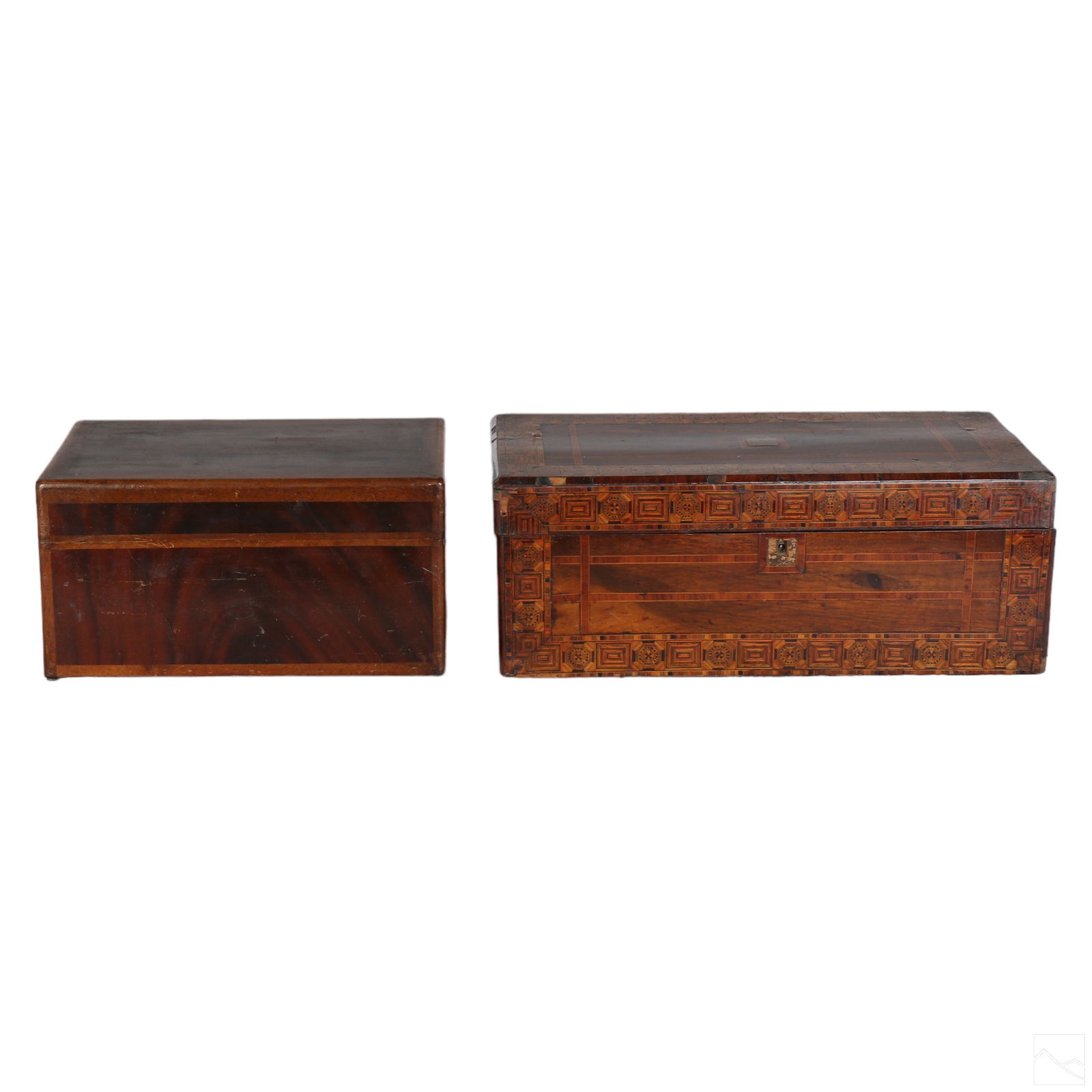 Artisan Antique Wooden Jewelry Keepsake Boxes LOT (1 of 7)