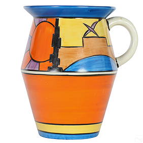 Clarice Cliff Bizarre Deco Pottery Vase Pitcher (1 of 6)