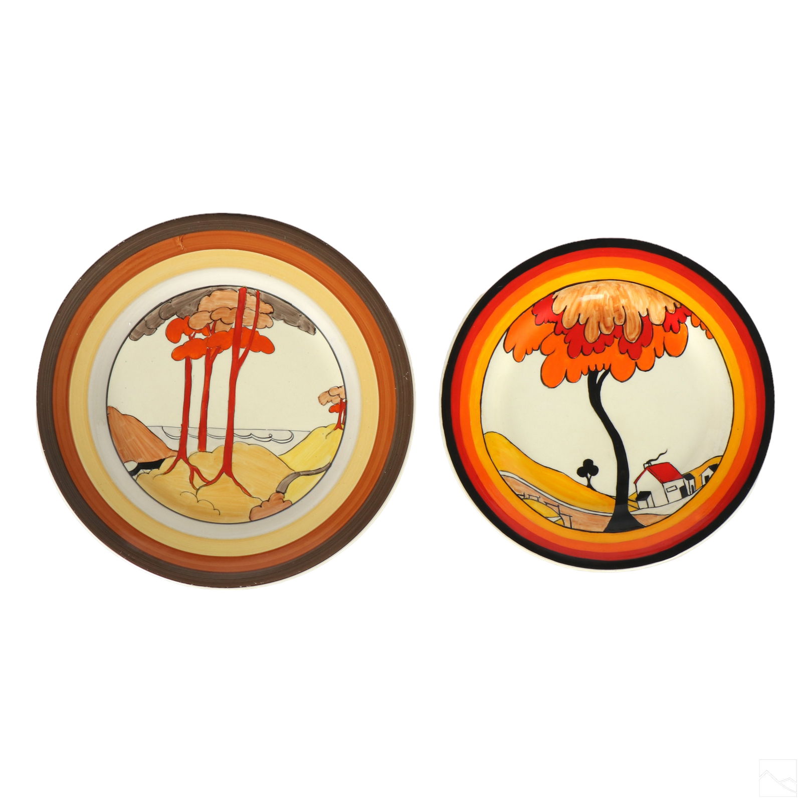 Clarice Cliff Bizarre Art Pottery Plates 2pc. LOT (1 of 6)