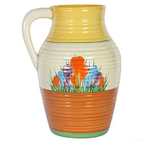 Clarice Cliff Bizarre Crocus Art Pottery Pitcher (1 of 7)