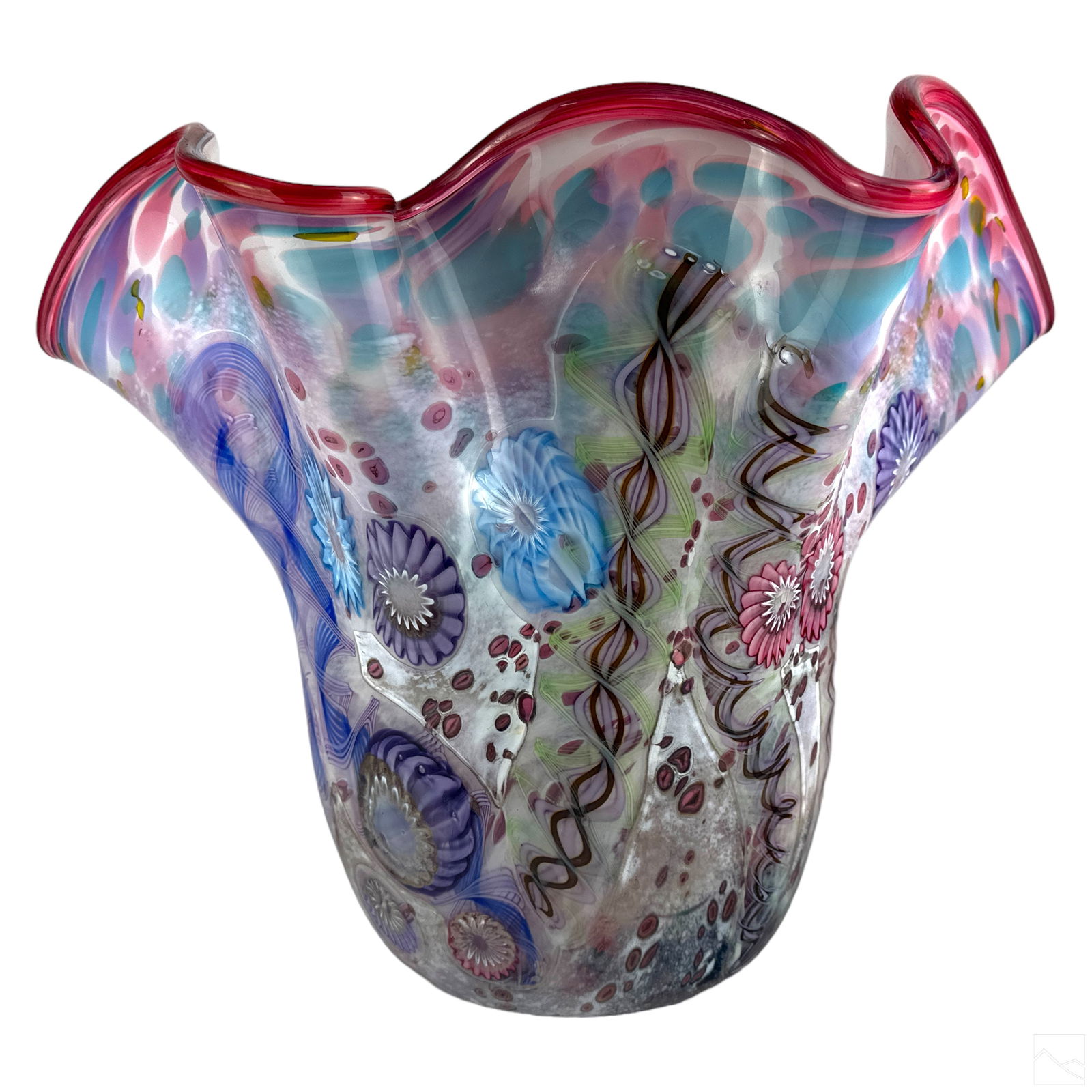 Paul Allen Counts b.1955 Handkerchief Glass Vase (1 of 7)