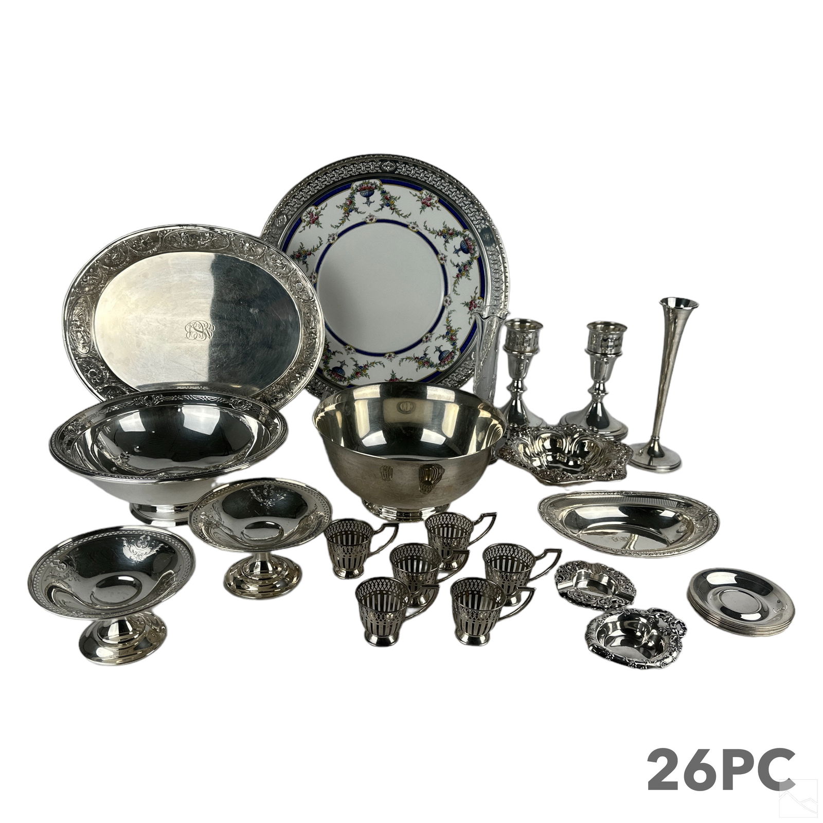 Sterling Silver Vase Compote Basket Bowl LOT 1830g (1 of 5)