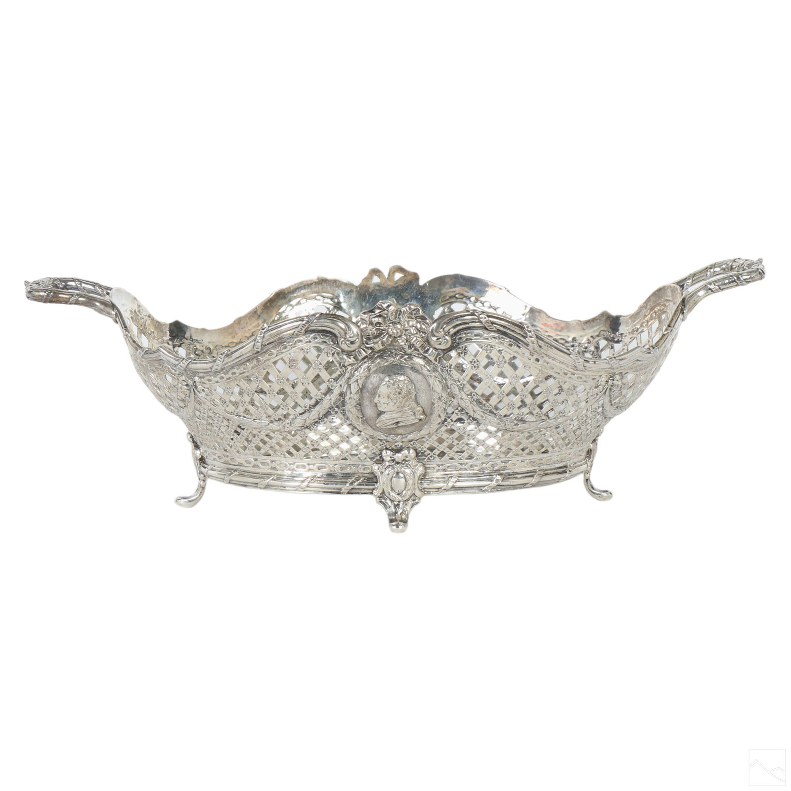 William Moering English 19C Sterling Basket 1,210g (1 of 9)