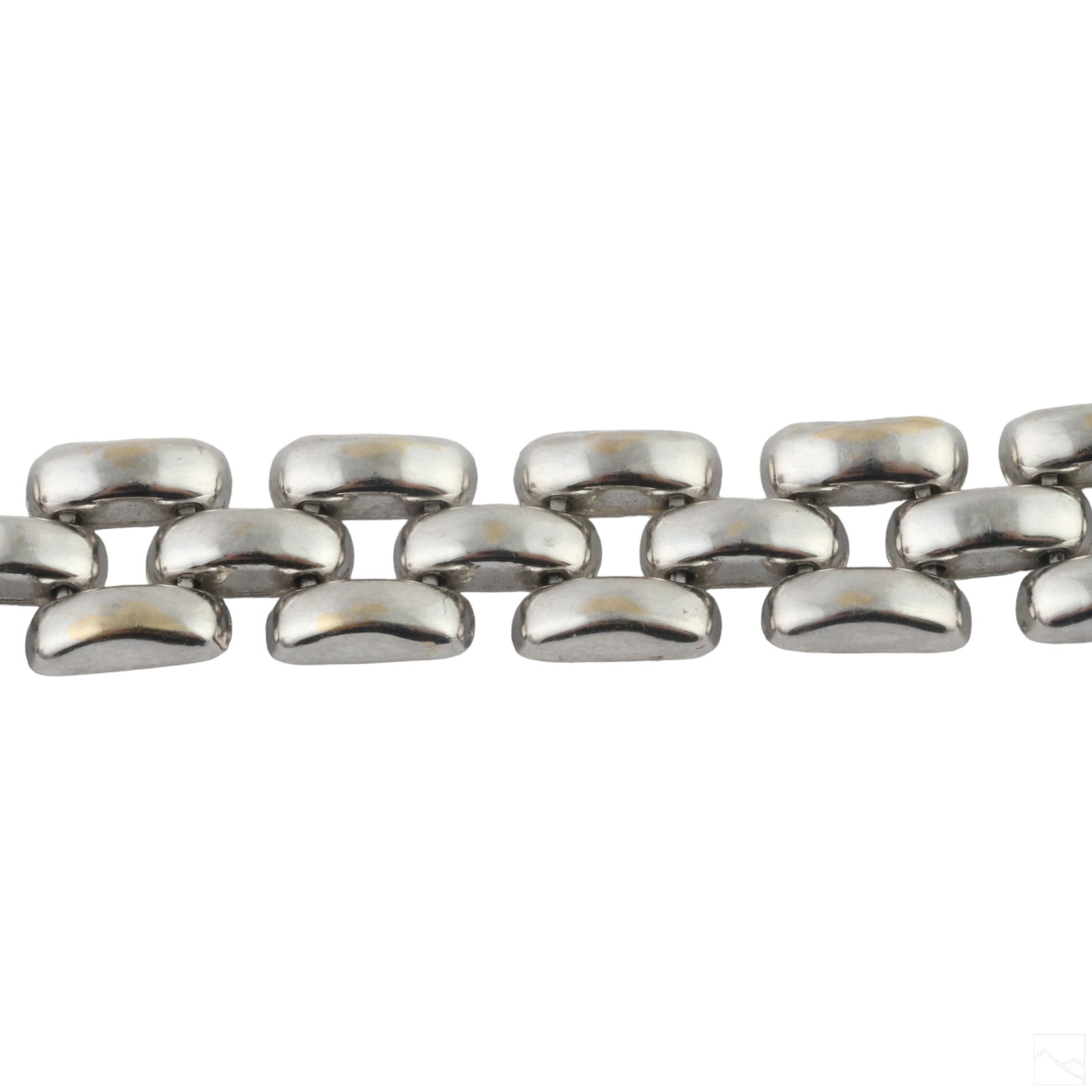 Italian 14K White Gold Designer Panther Bracelet (1 of 4)