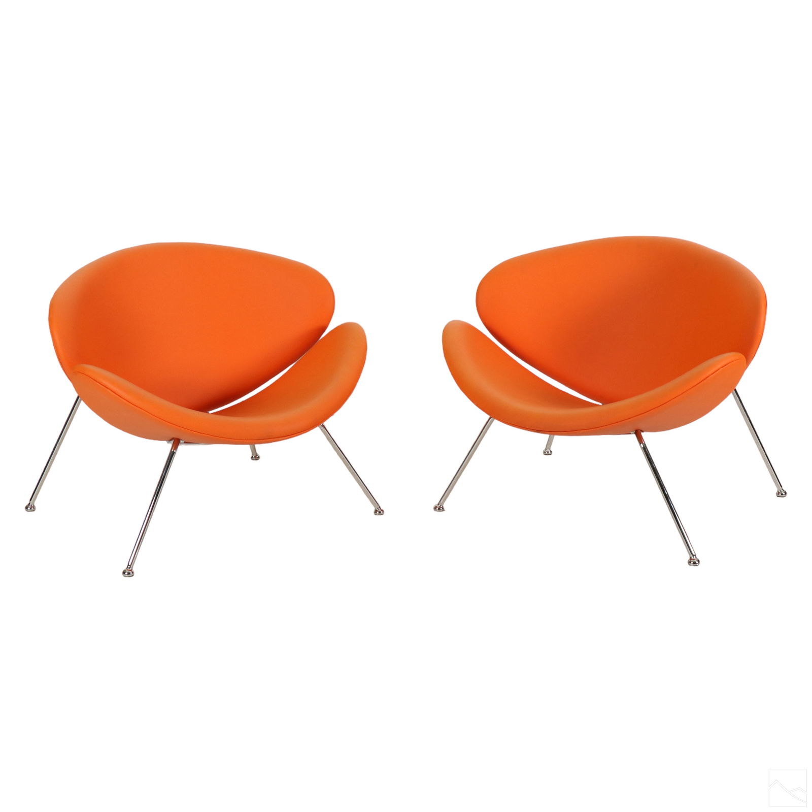 Orange Slice Paulin Style Designer Lounge Chairs (1 of 6)