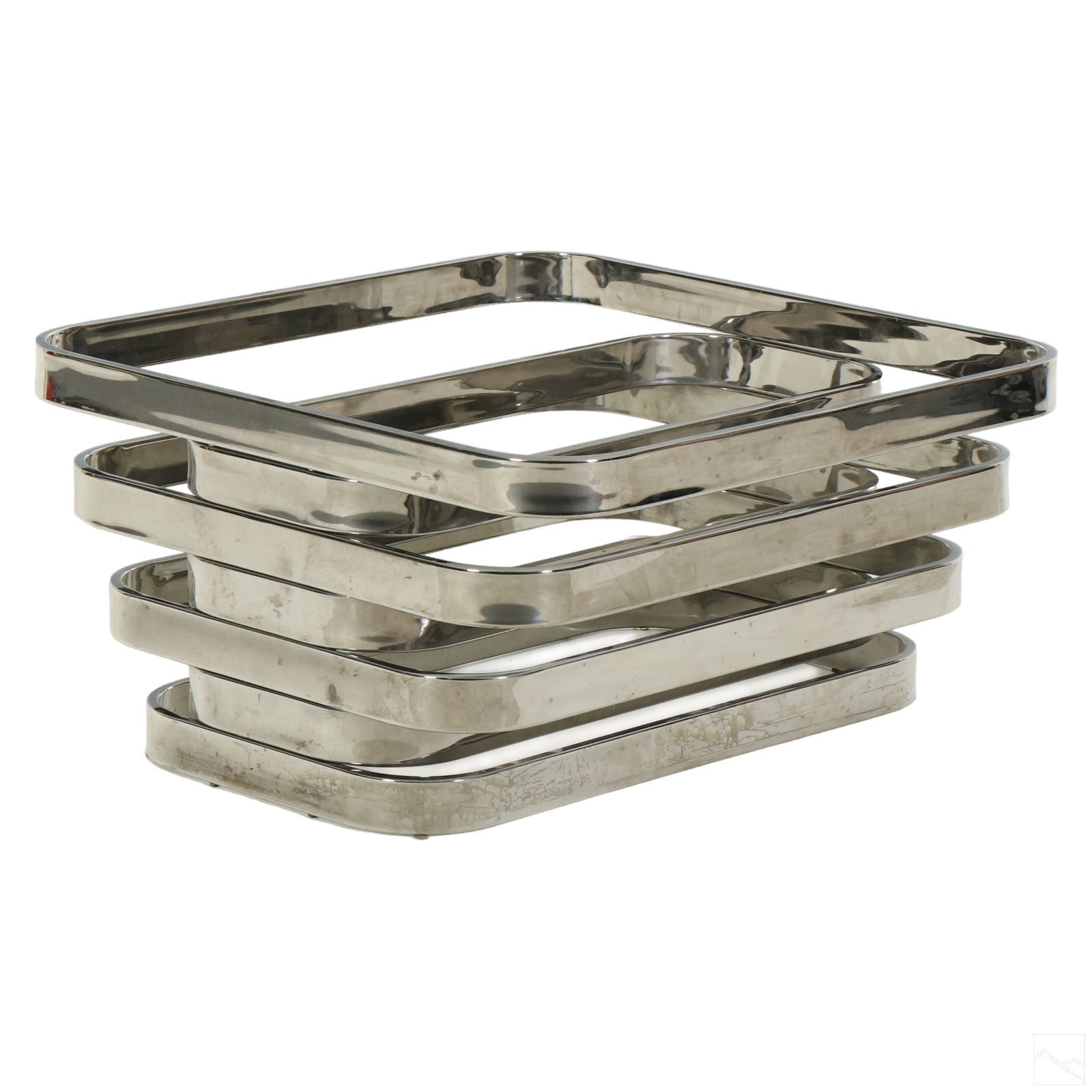 Modern Chrome Glass Paul Mayen Style Coffee Table (1 of 5)