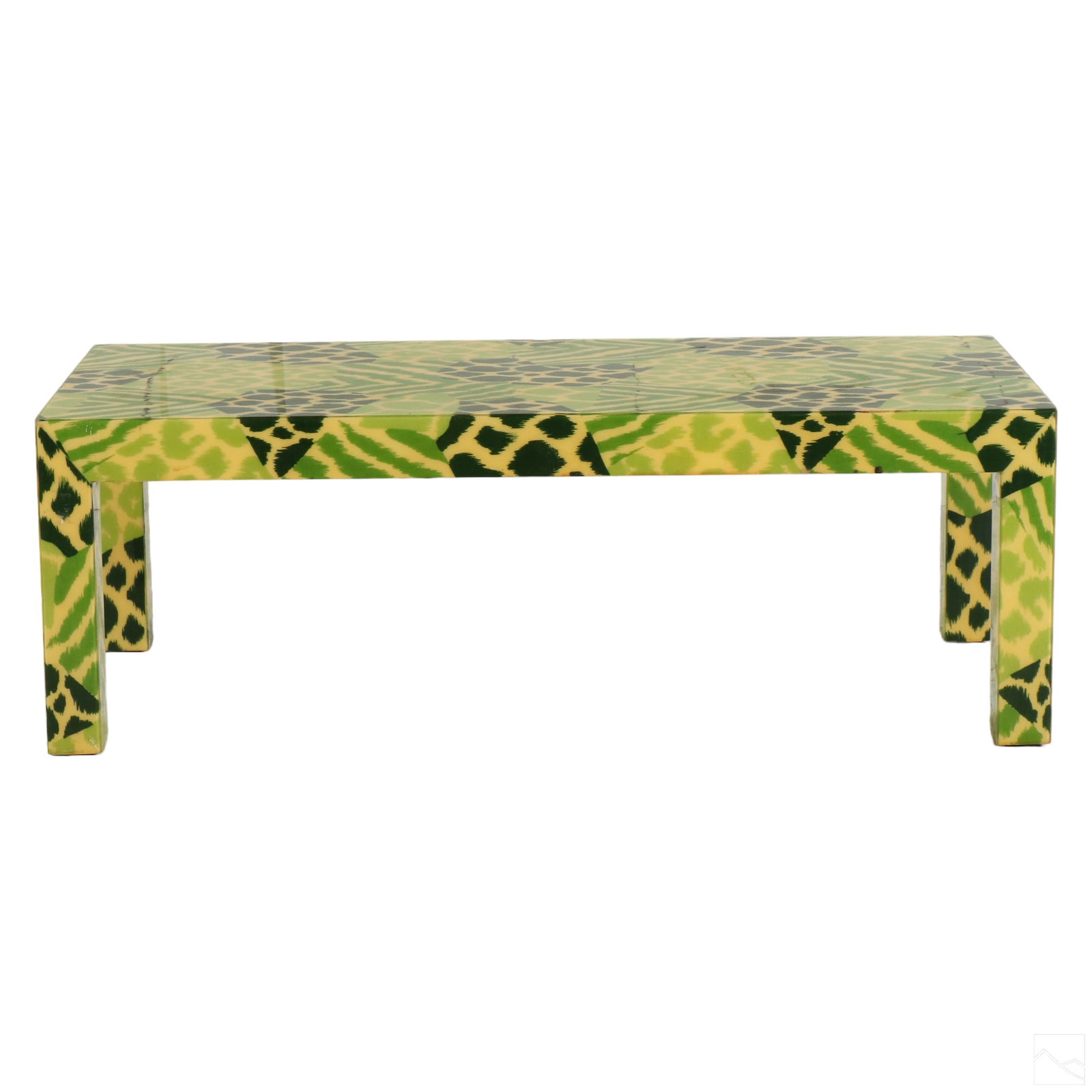 Hollywood Regency Safari Hide Pattern Coffee Table (1 of 5)