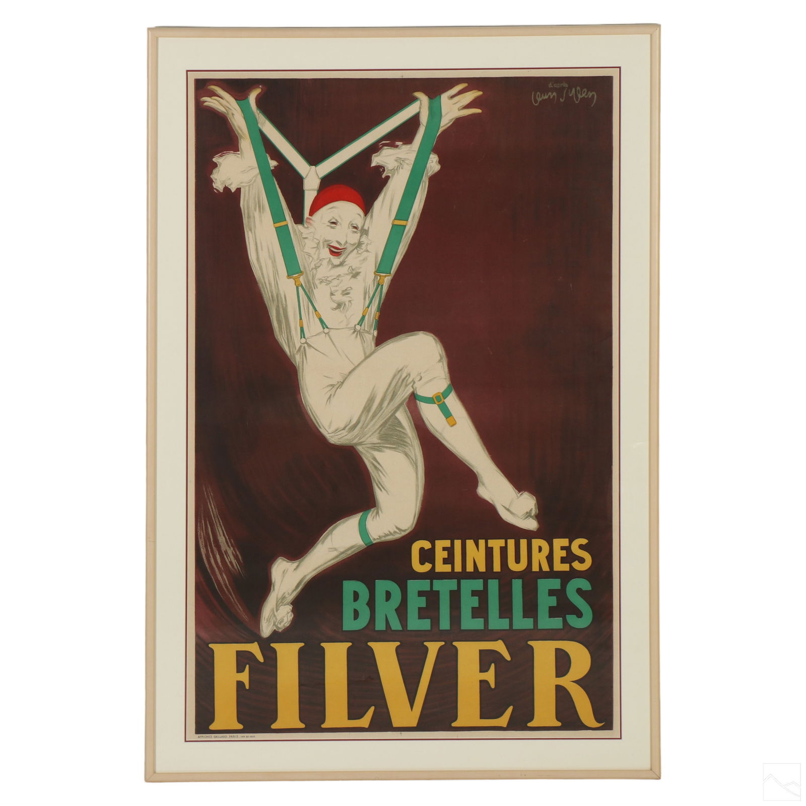 Jean D'ylen Bretelles Filver Parisian Litho Poster (1 of 5)