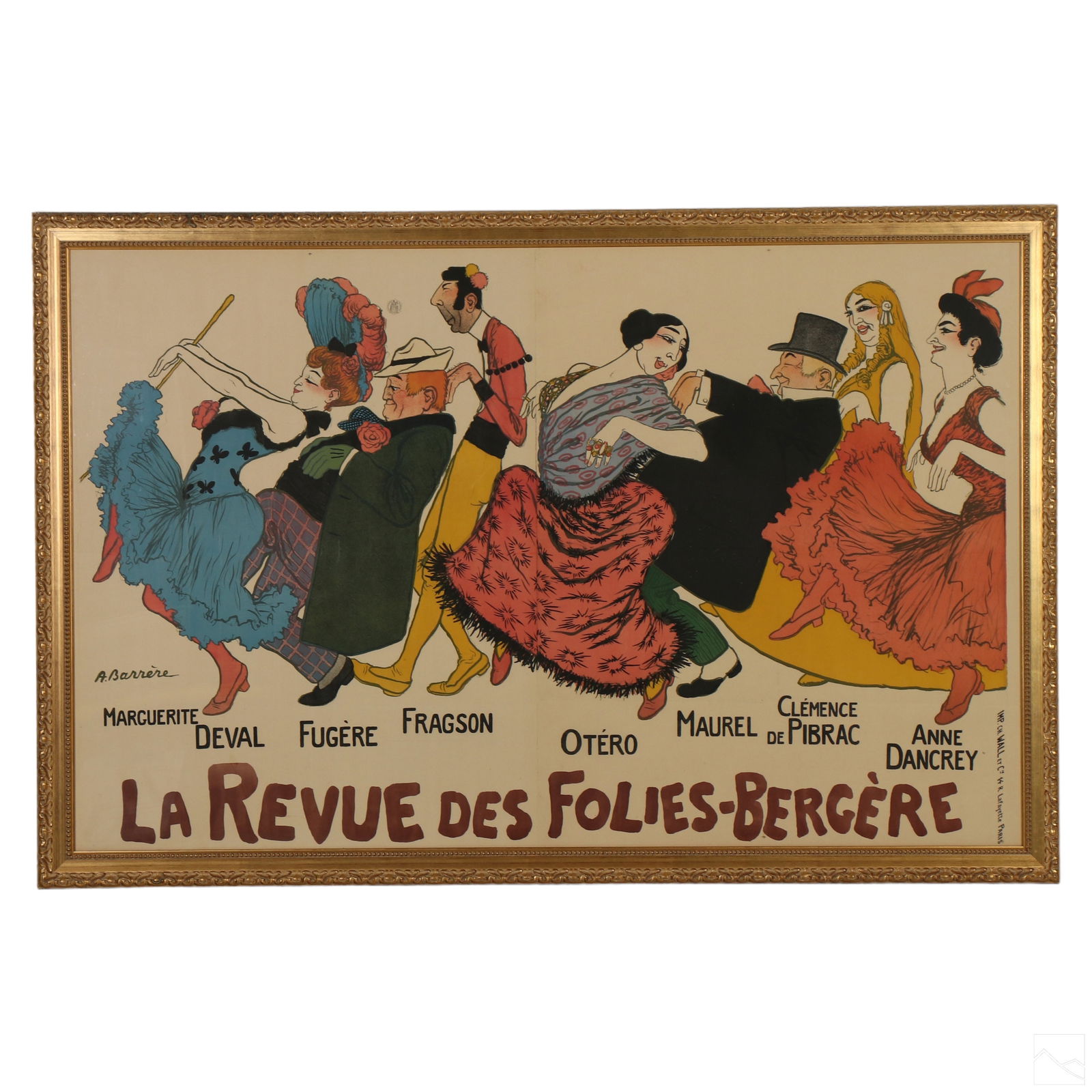 The Revue Of The Folies Bergere Advertising Poster (1 of 9)