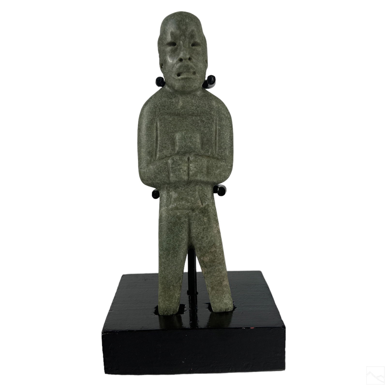 Pre Columbian Olmec Jade Male Ancestor 8" Statue (1 of 5)