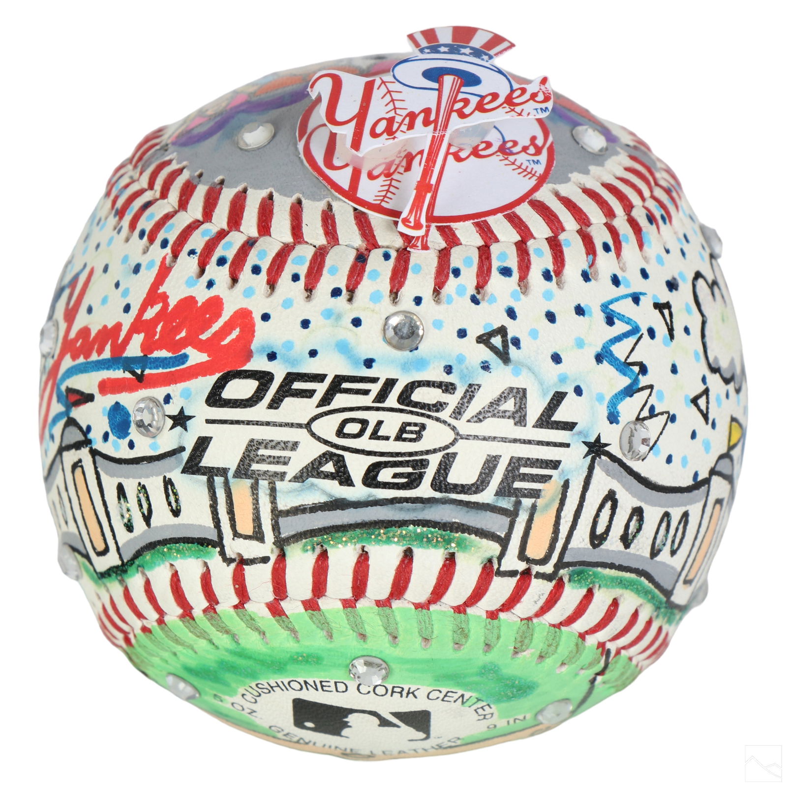 Charles Fazzino LETS GO YANKEES Pop Art Baseball (1 of 5)