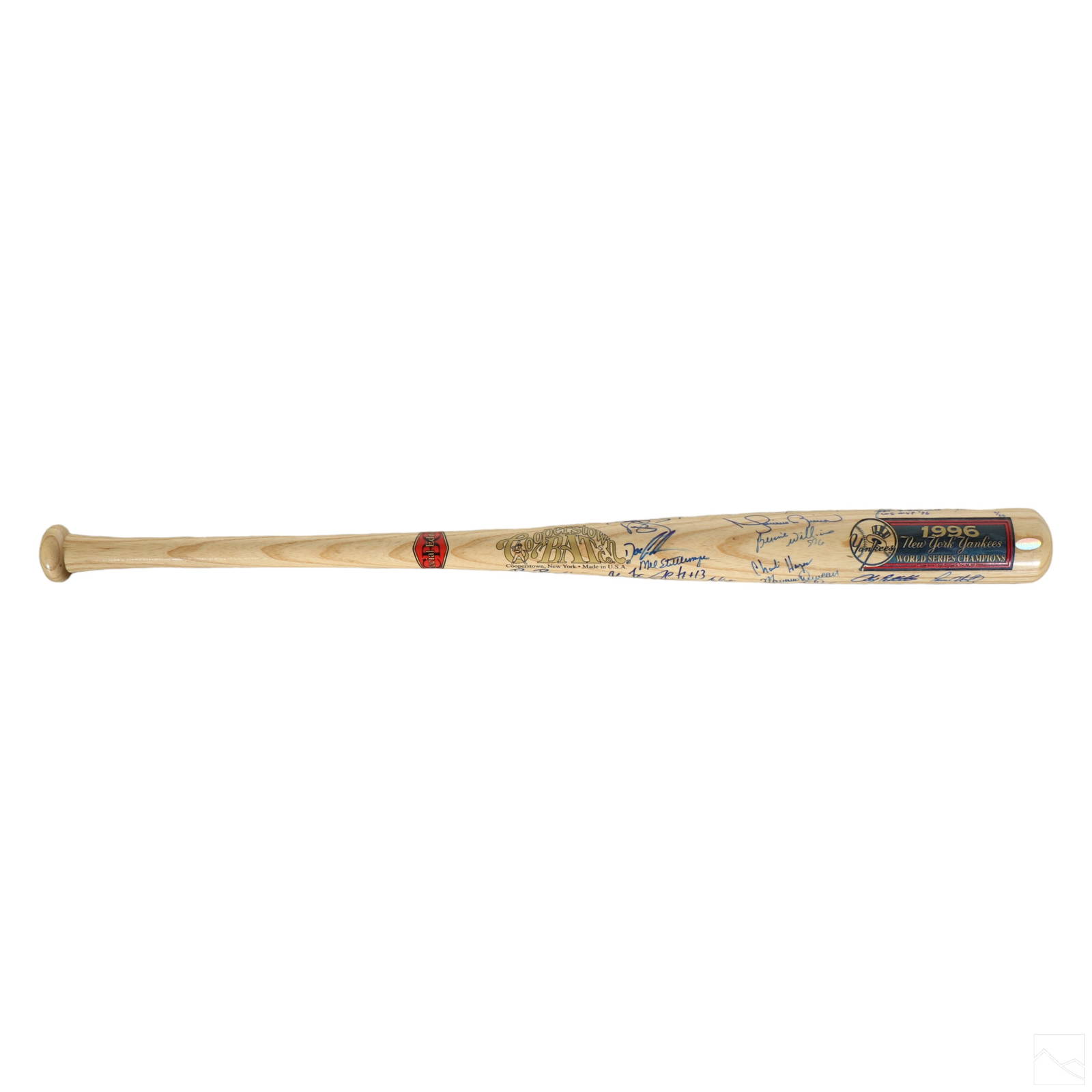 Ny Yankees Signed 1996 World Series Baseball Bat Auction