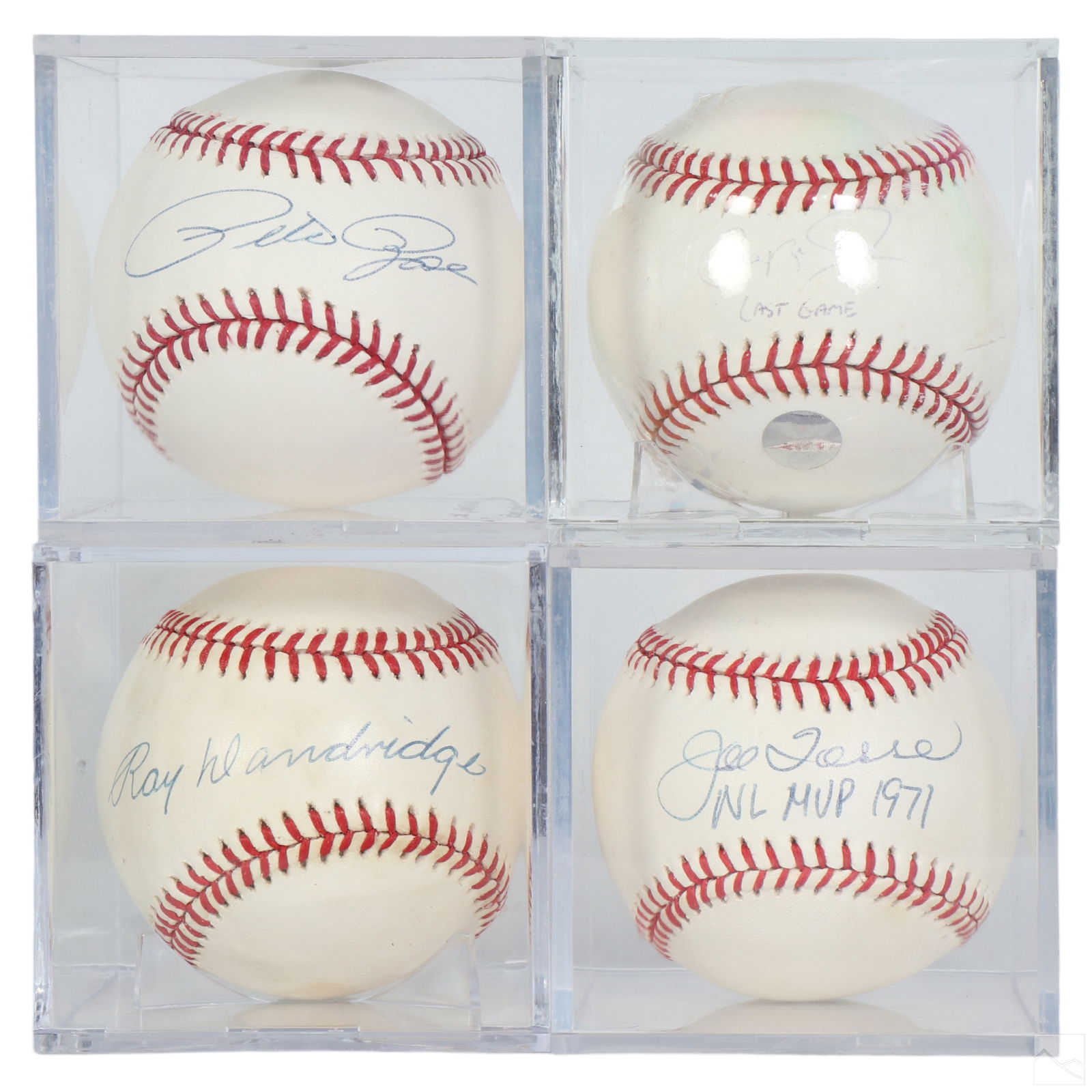 4 SIGNED Major League Baseballs with HOLOs and COA (1 of 8)