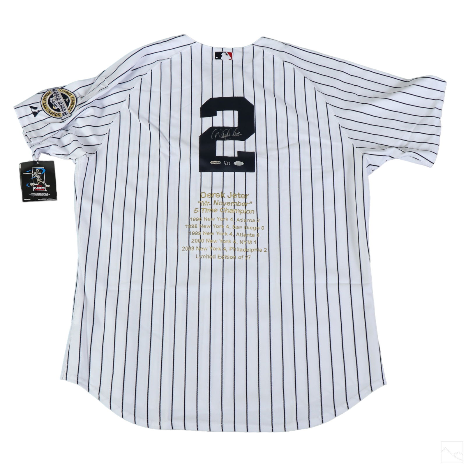 Derek Jeter SIGNED NY Yankees Baseball Jersey HOLO (1 of 7)