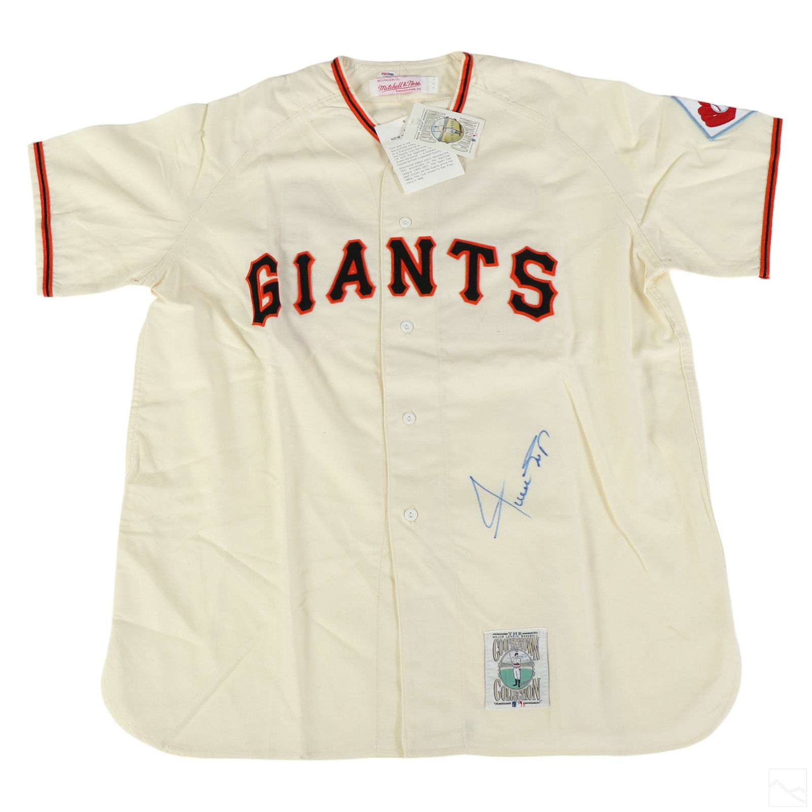 Willie Mays SIGNED SF Giants Baseball Jersey HOLO (1 of 6)