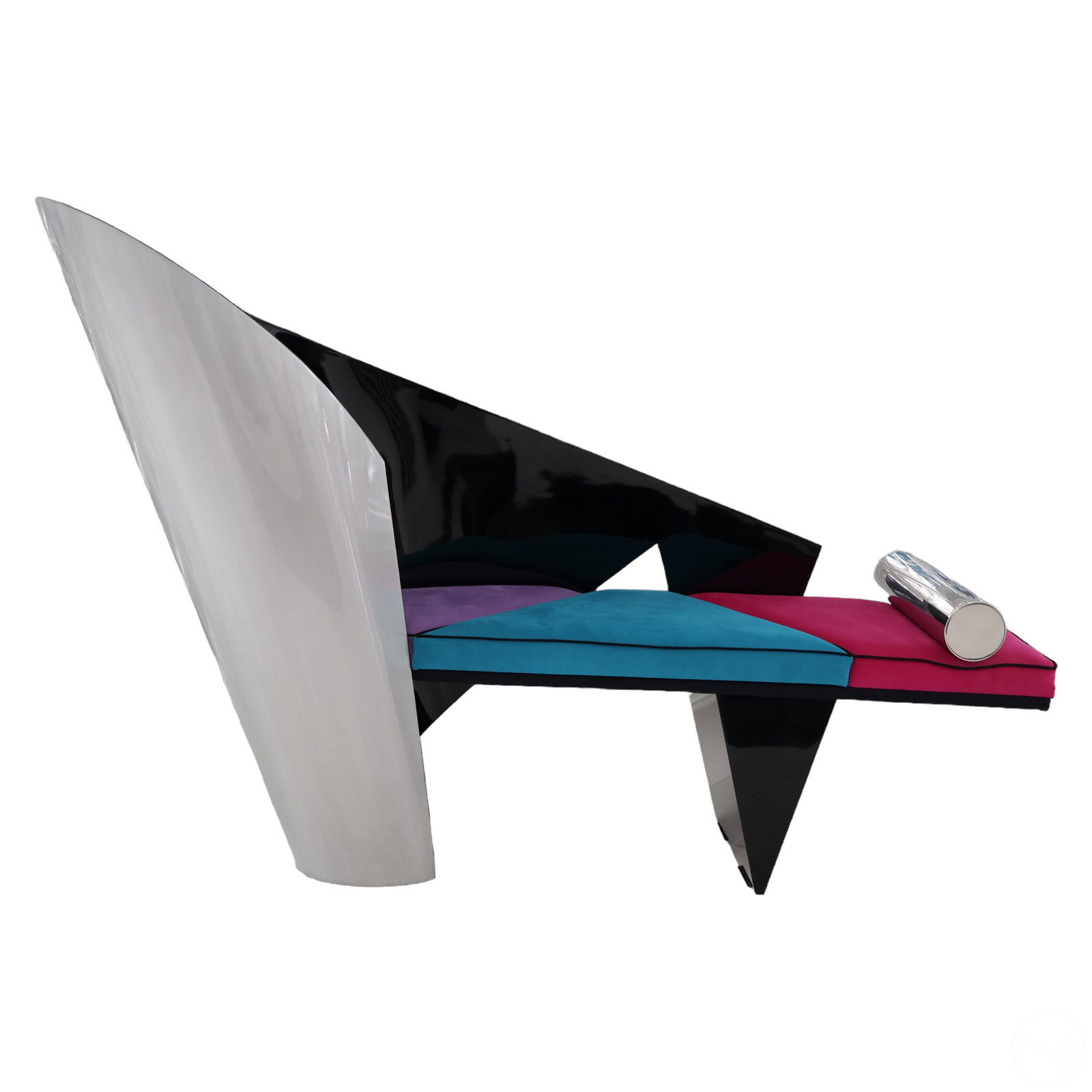 Postmodernist Memphis School Chaise Lounge Chair (1 of 8)