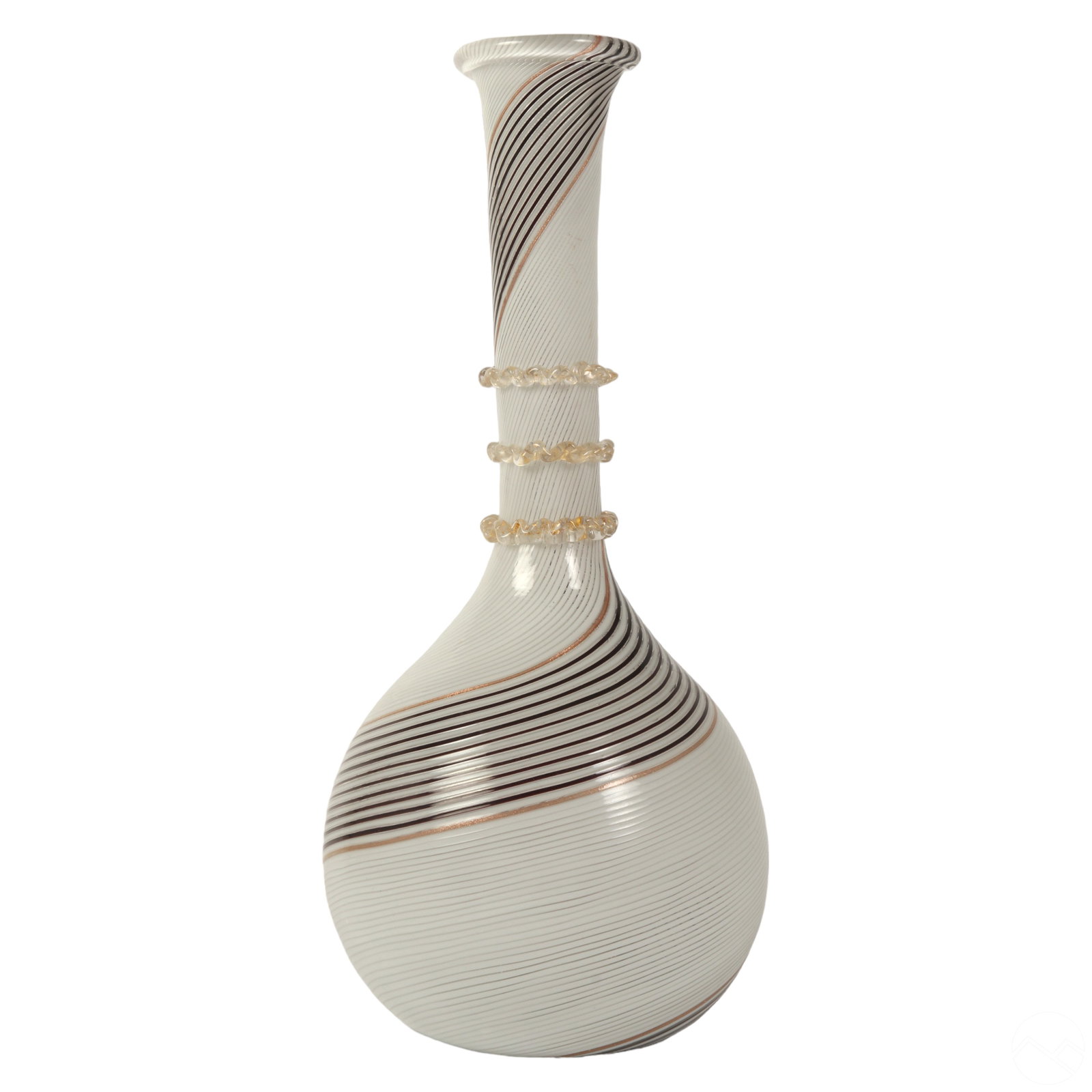 Murano Dino Martens Mezza Filigrana Art Glass Vase (1 of 7)
