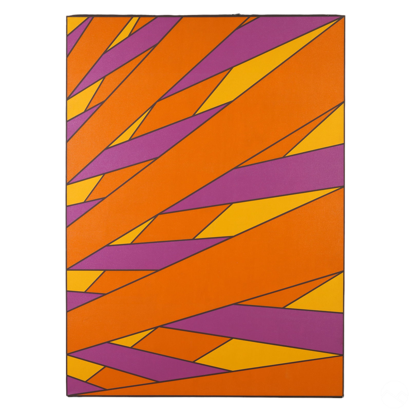 Al Souza b.1944 Bamboo Band Modern Op Art Painting (1 of 7)