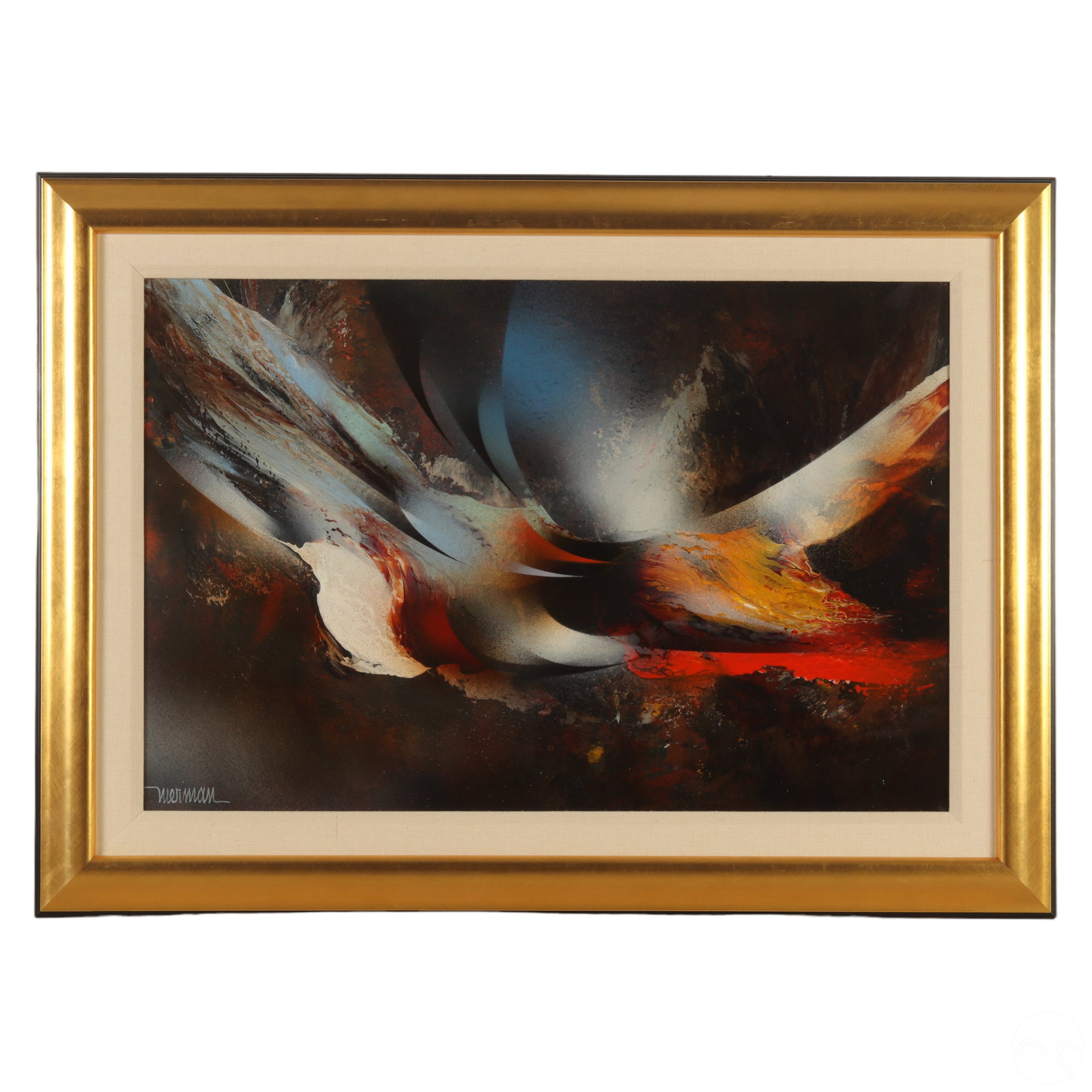 Leonardo Nierman b1932 Celestial Abstract Painting (1 of 4)