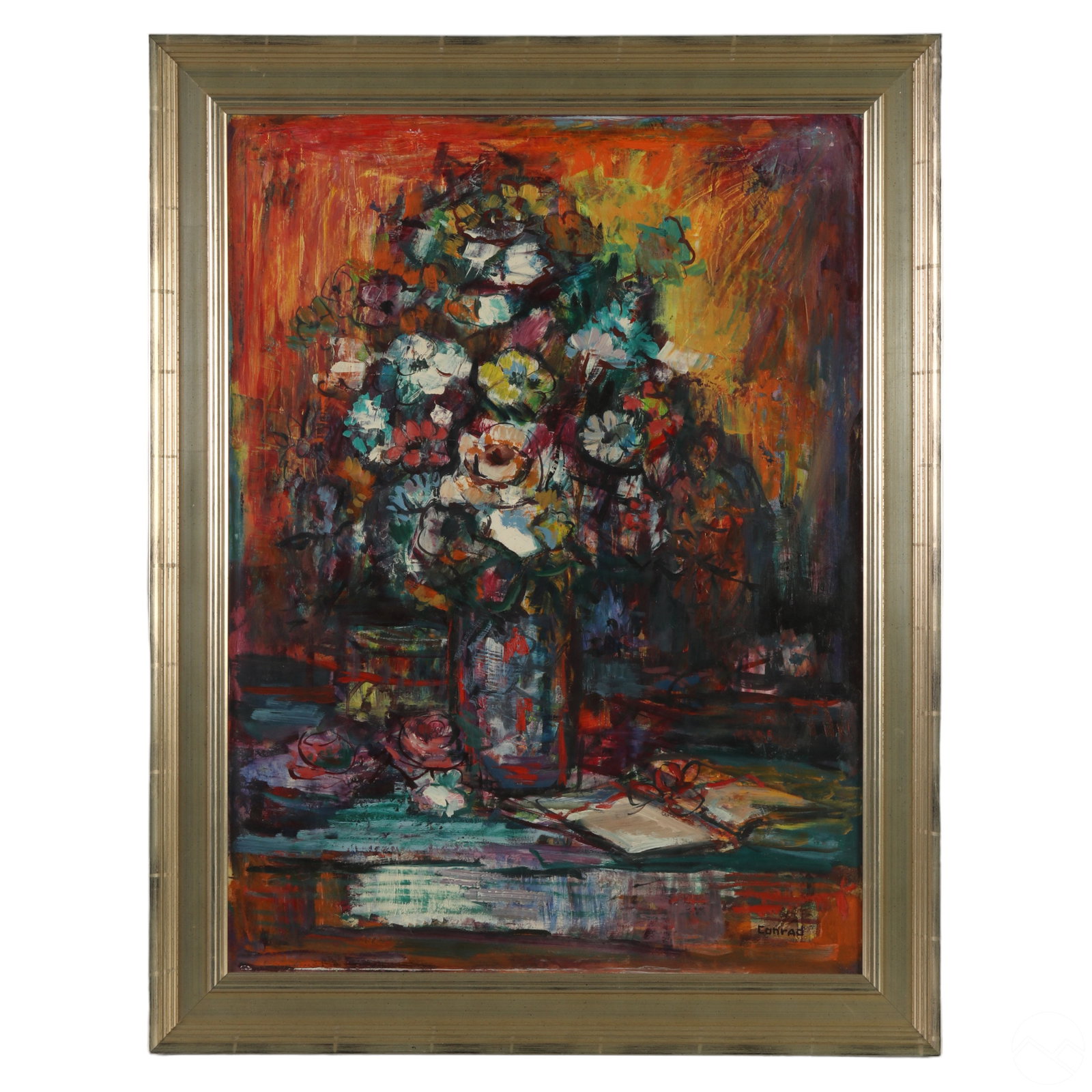 Rupert Conrad 1904-1979 Love Letters Oil Painting (1 of 7)