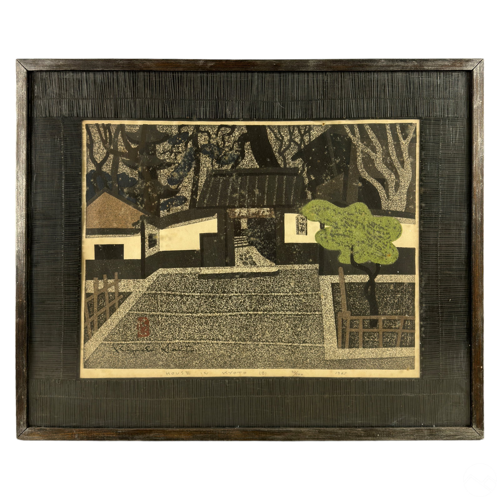 Kiyoshi Saito 1907-1997 Kyoto House Woodcut SIGNED (1 of 8)