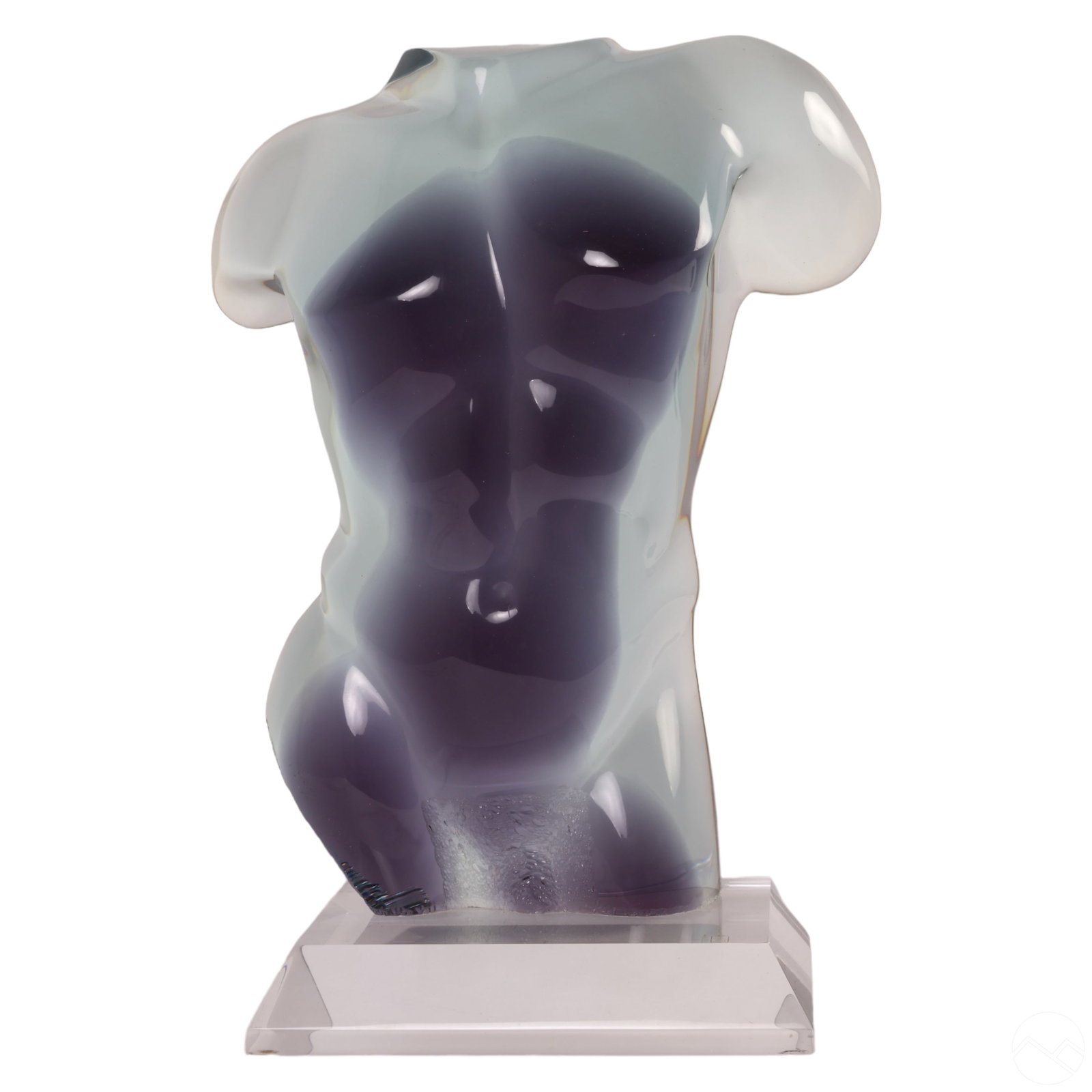 Shlomi Haziza b.1969 Acrylic Male Torso Sculpture (1 of 6)