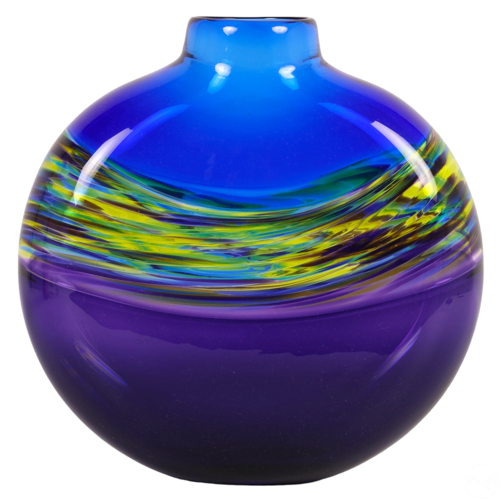 Michael Trimpol Studio Art Glass Moon Flask Vase (1 of 8)