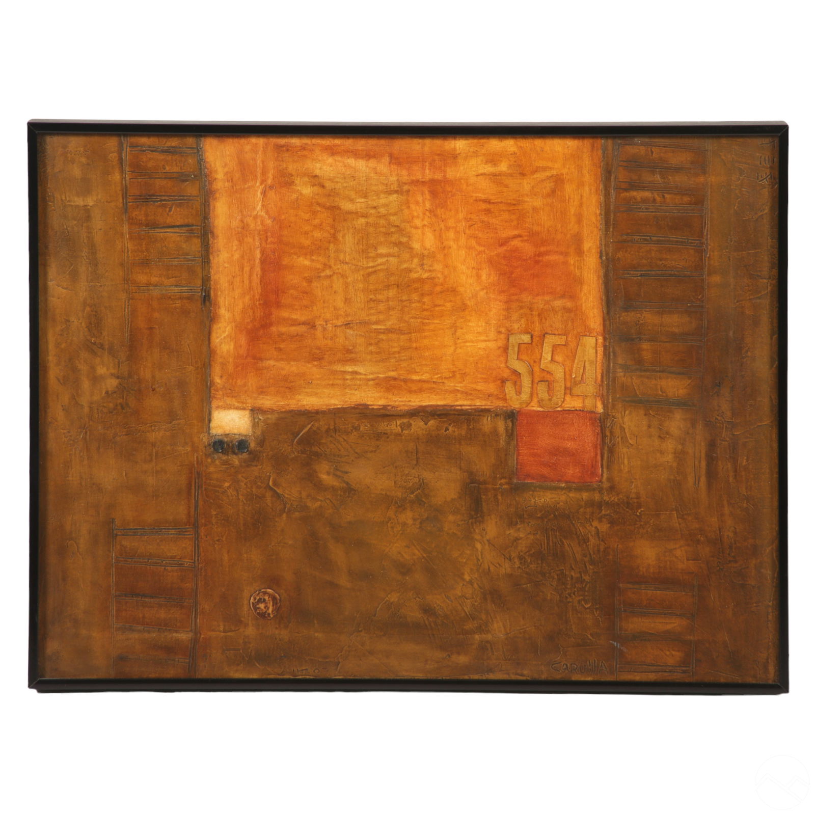 Ramon A Carulla b.1936 Cuban Abstract Oil Painting (1 of 7)