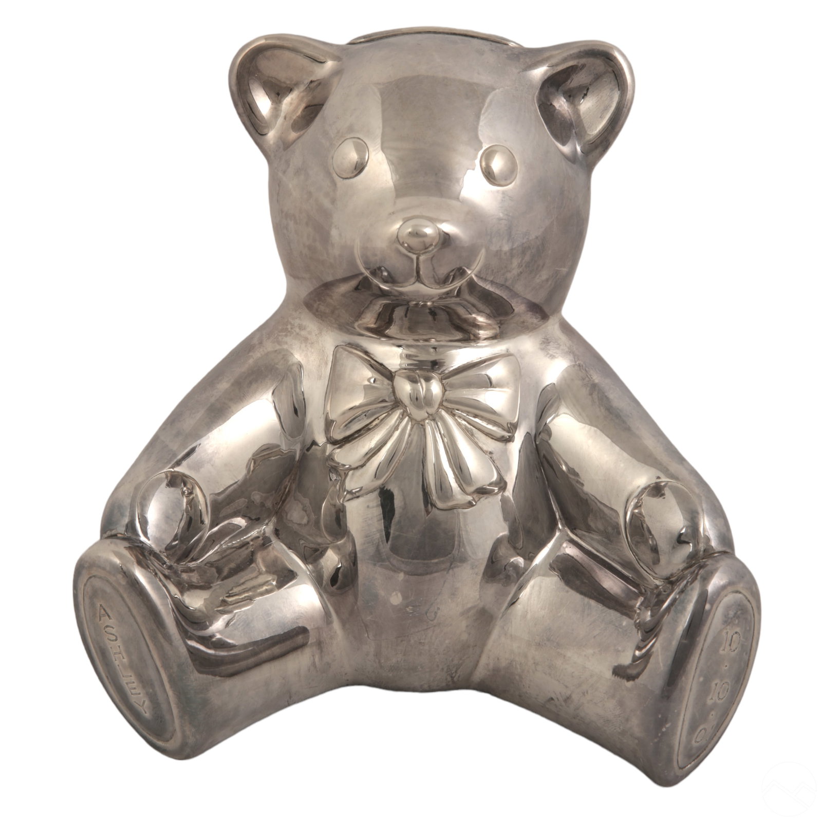 Tiffany Sterling Silver Teddy Bear Piggy Bank 320g (1 of 7)