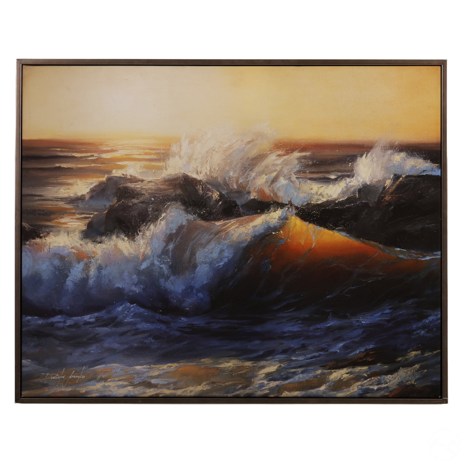 Dimitri Sirenko 20C Crashing Ocean Waves Painting (1 of 6)
