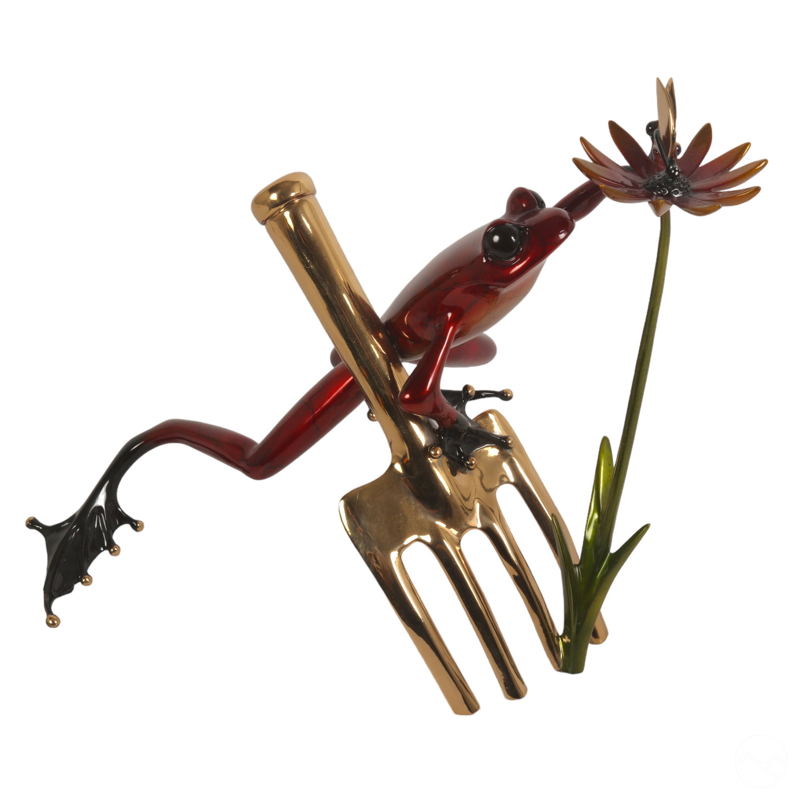 Tim Cotterill b.1950 Frogman Bronze Frog Sculpture (1 of 10)