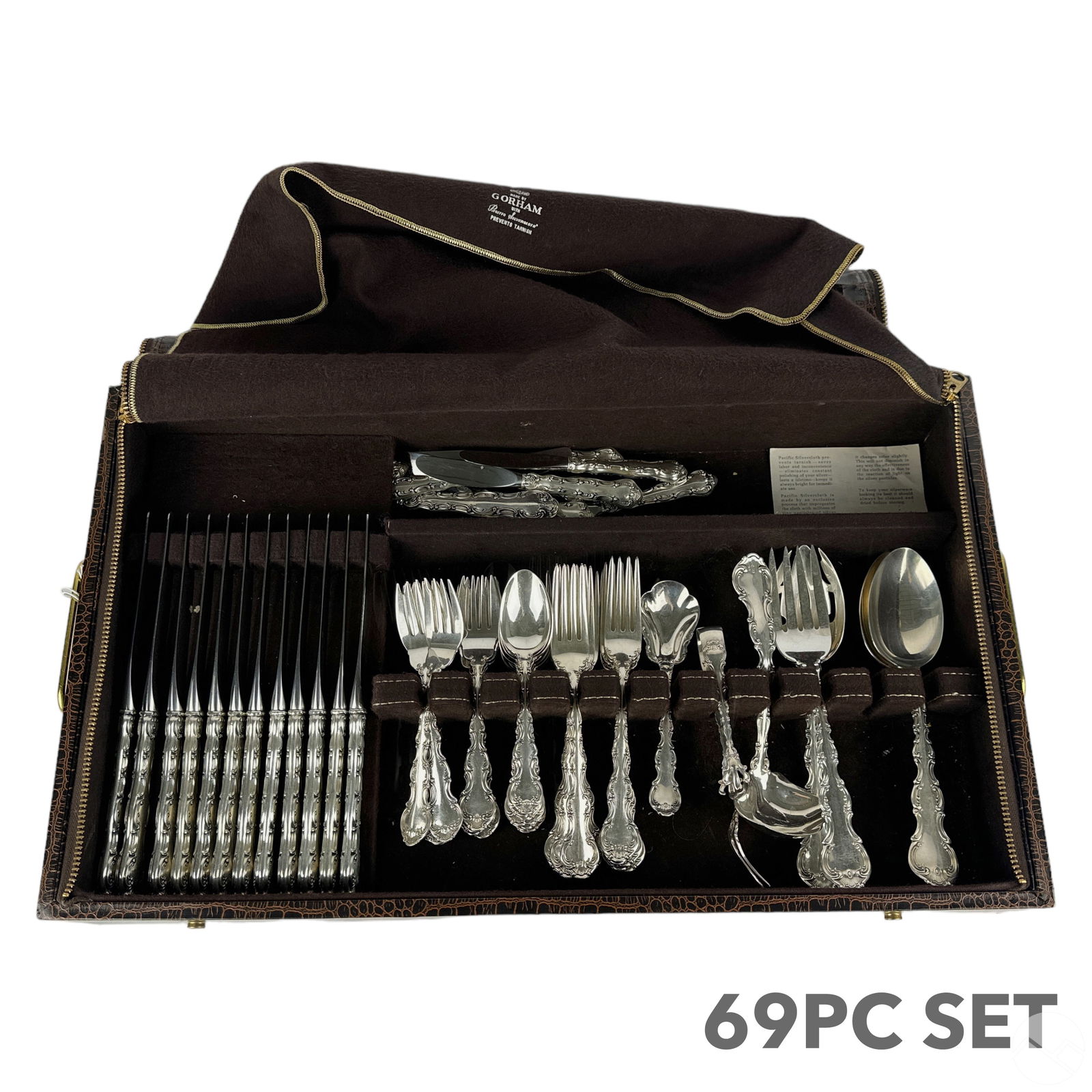 Gorham Strasbourg Silver 69pc Flatware SET 2,000gr (1 of 8)