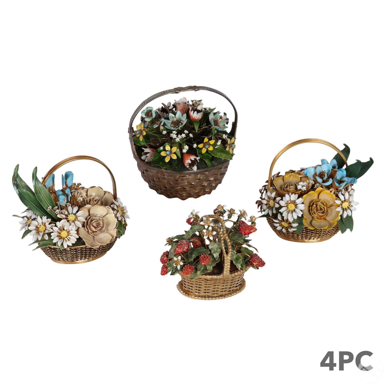 Gorham Fleurs des Siecles Enameled Flower Vase LOT (1 of 9)