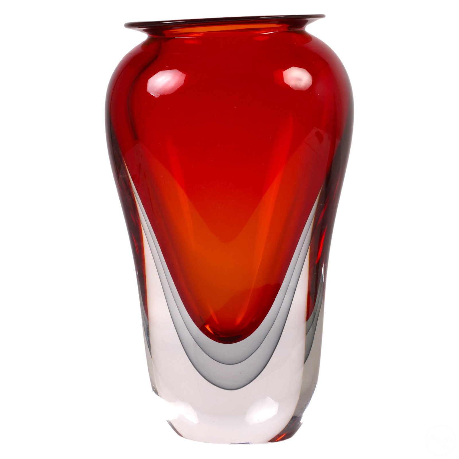 Murano Formia Oblong Italian Studio Art Glass Vase (1 of 7)